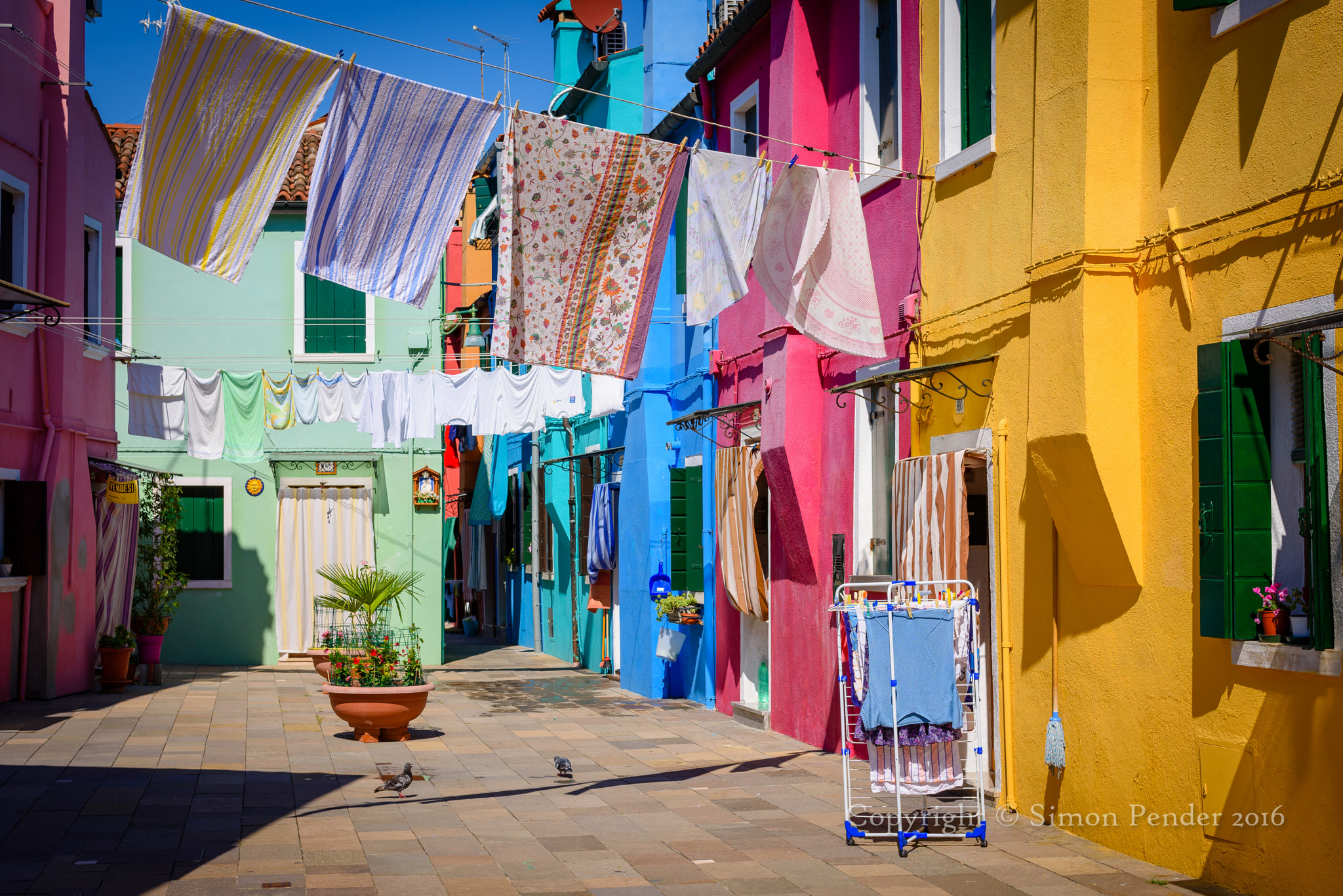Nikon D810 + Sigma 50mm F1.4 EX DG HSM sample photo. Burano washday photography