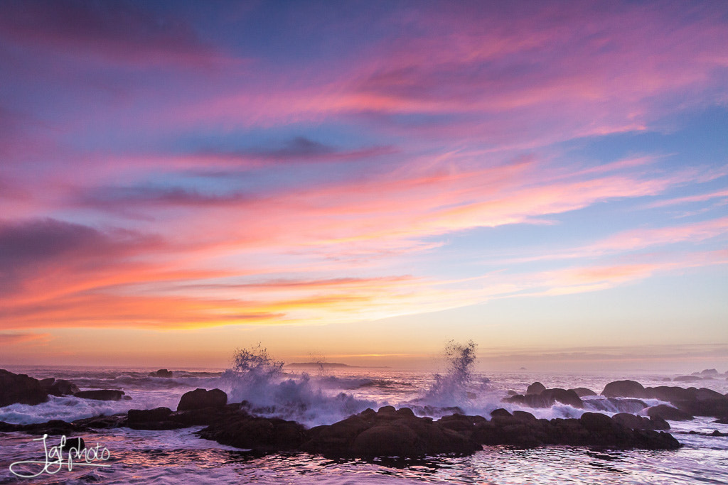 Canon EOS 50D sample photo. Waves and sunset photography