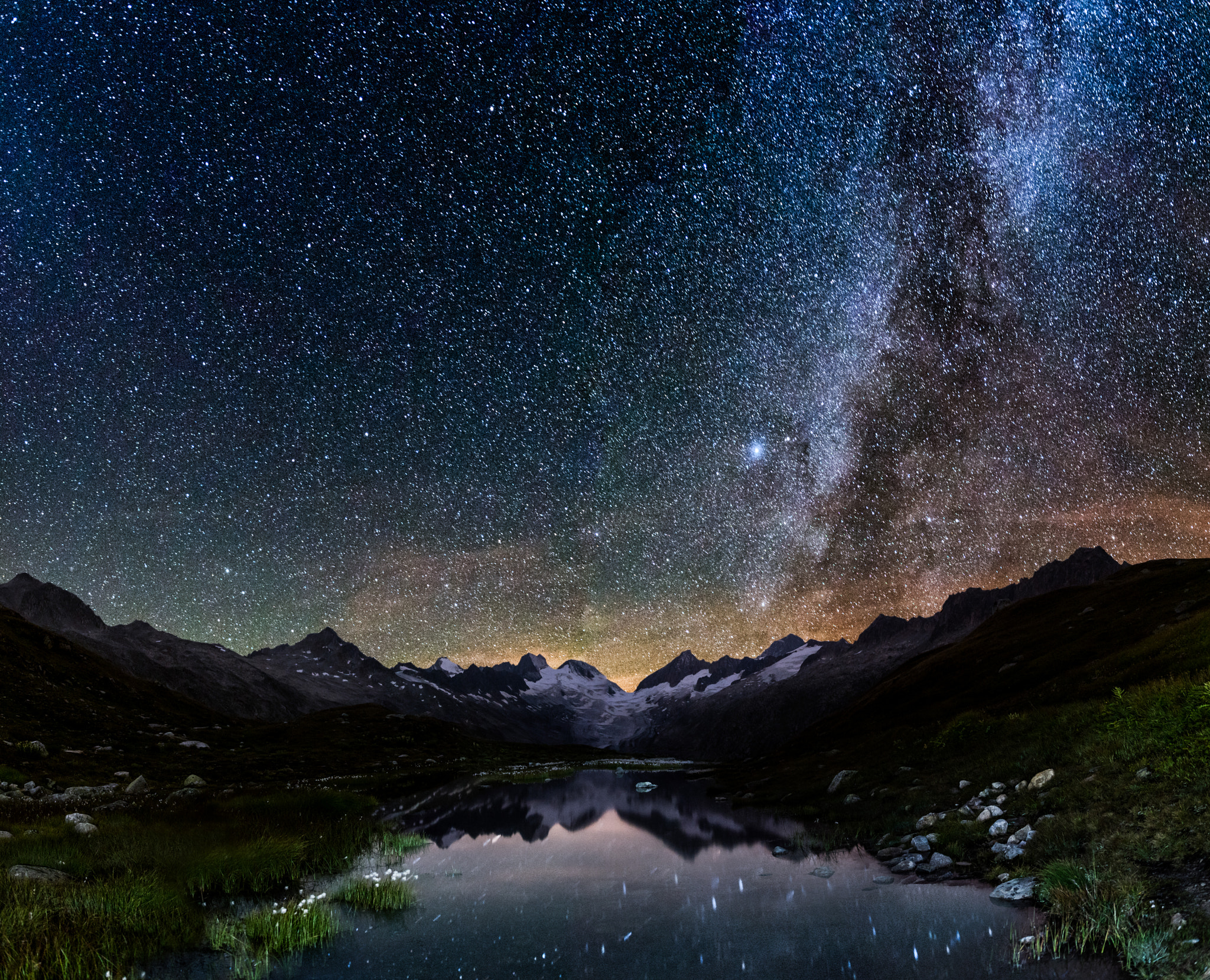 Nikon D5500 + Sigma 18-35mm F1.8 DC HSM Art sample photo. Reflected milky way photography