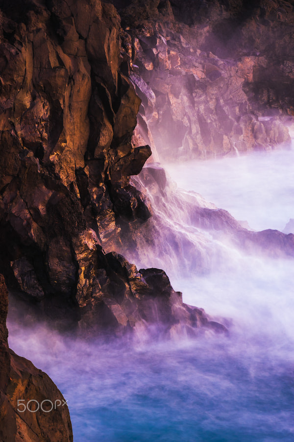 Nikon D200 sample photo. Cliffs of los hervideros photography