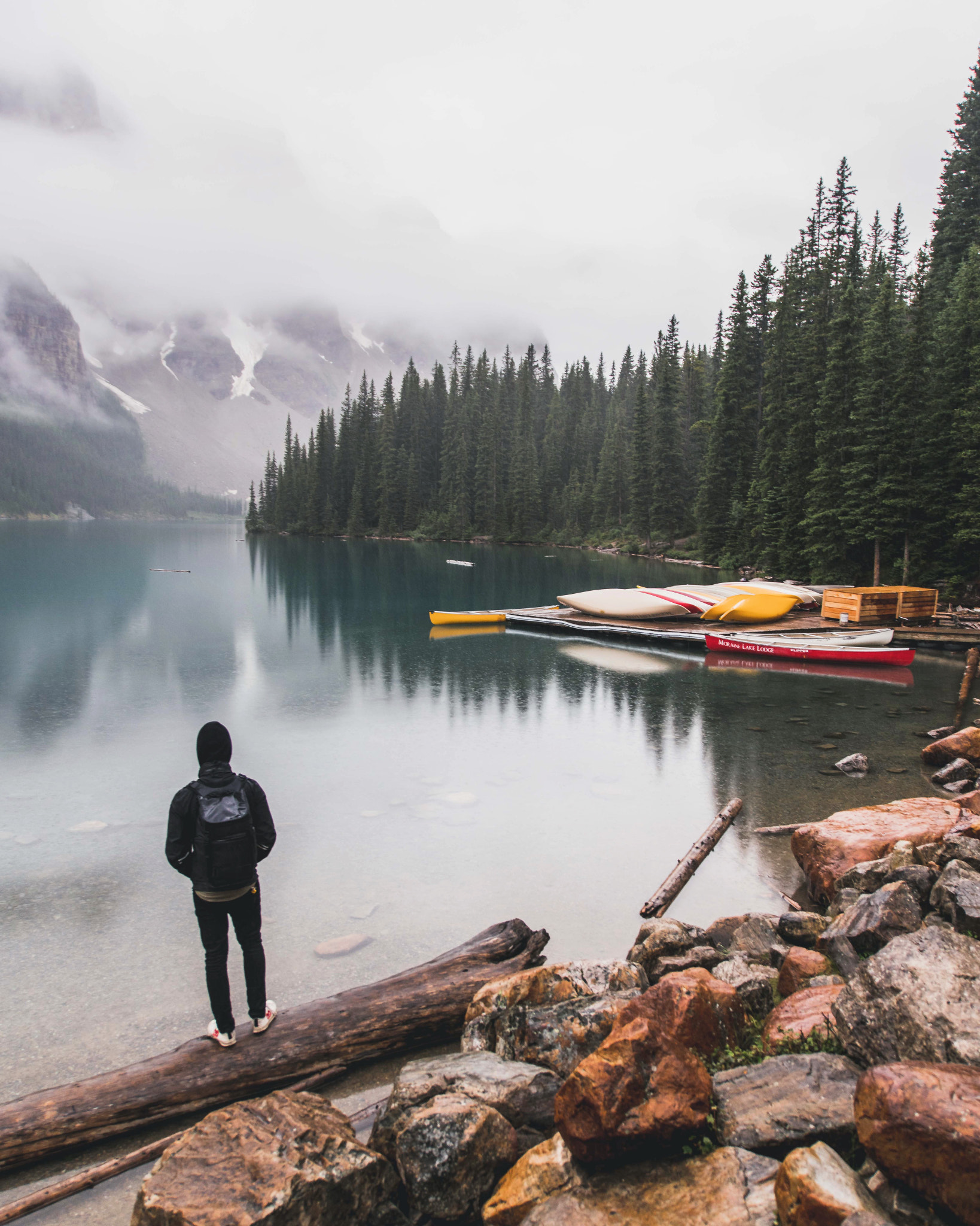 Sony a7R II + Tamron 18-270mm F3.5-6.3 Di II PZD sample photo. Moraine lake, alberta photography