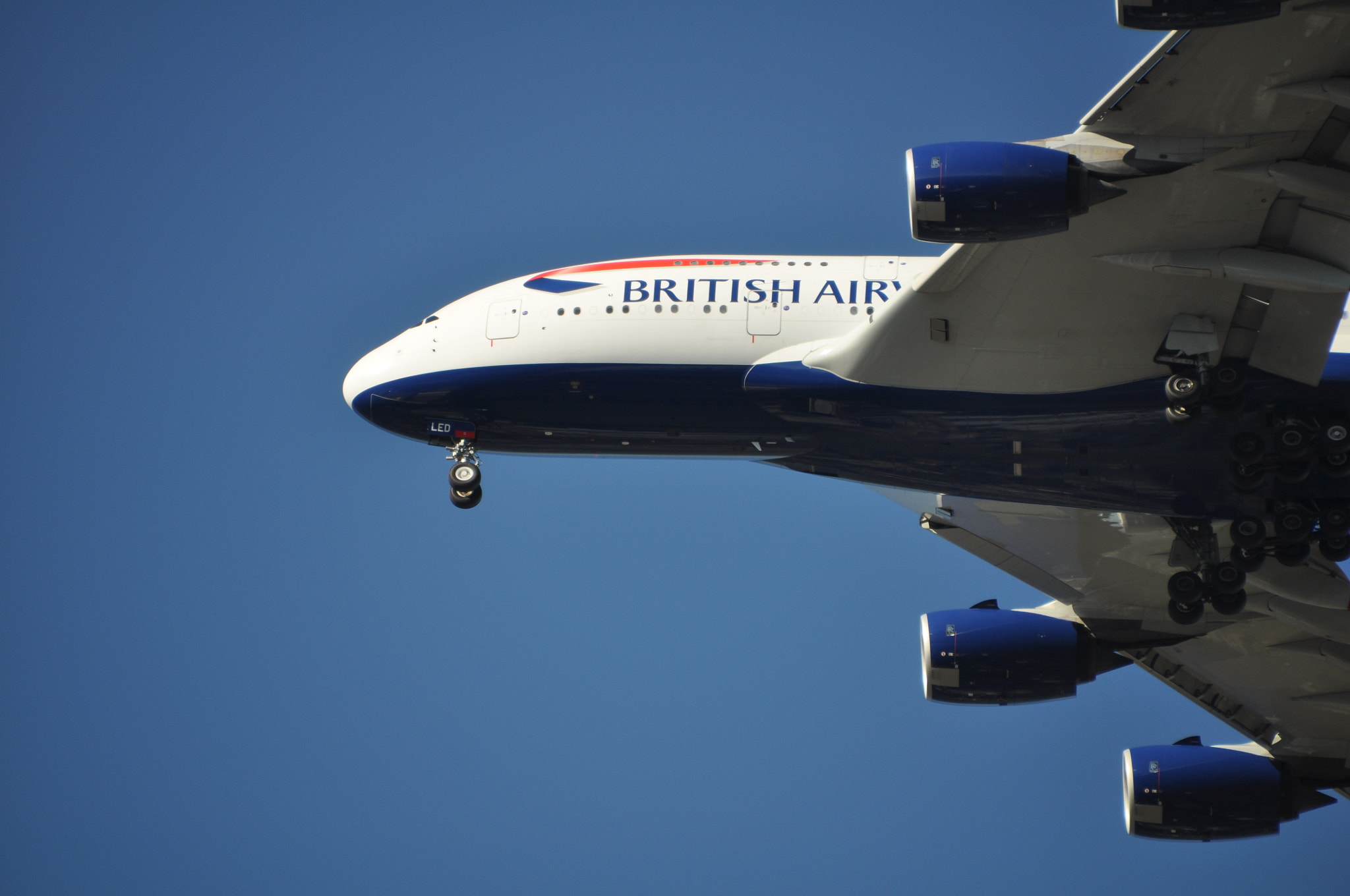 Nikon D5000 sample photo. Airbus a380 photography