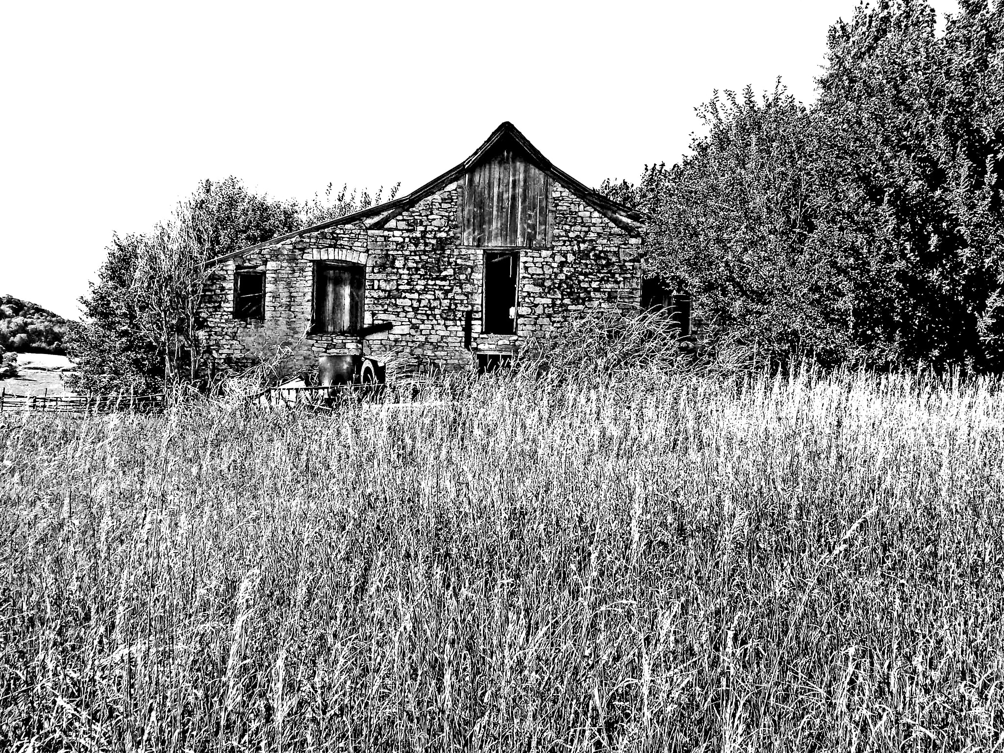 Kodak EASYSHARE C743 ZOOM DIGITAL CAMERA sample photo. Old stone barn photography