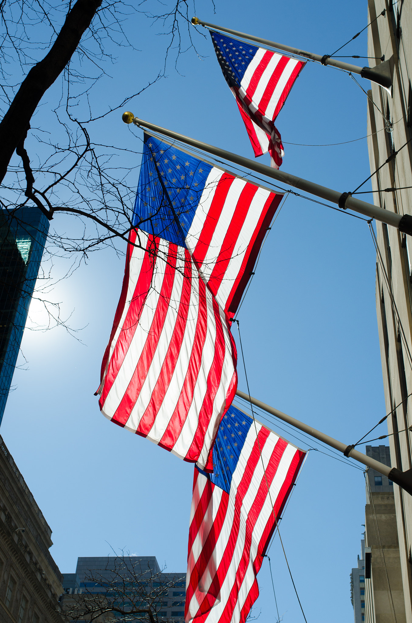 Nikon D7000 + Sigma 35mm F1.4 DG HSM Art sample photo. Stars and stripes on 5th avenue photography