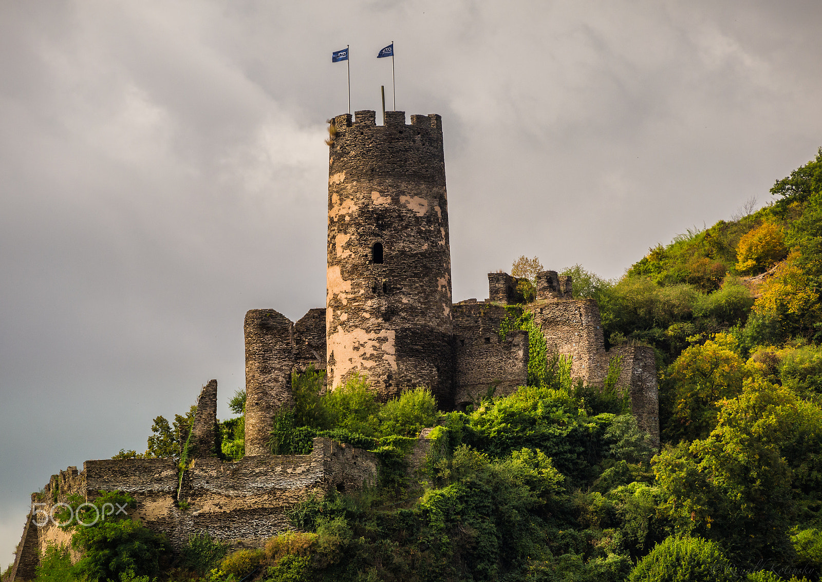 Canon EF 28-300mm F3.5-5.6L IS USM sample photo. A castle along the rhine photography