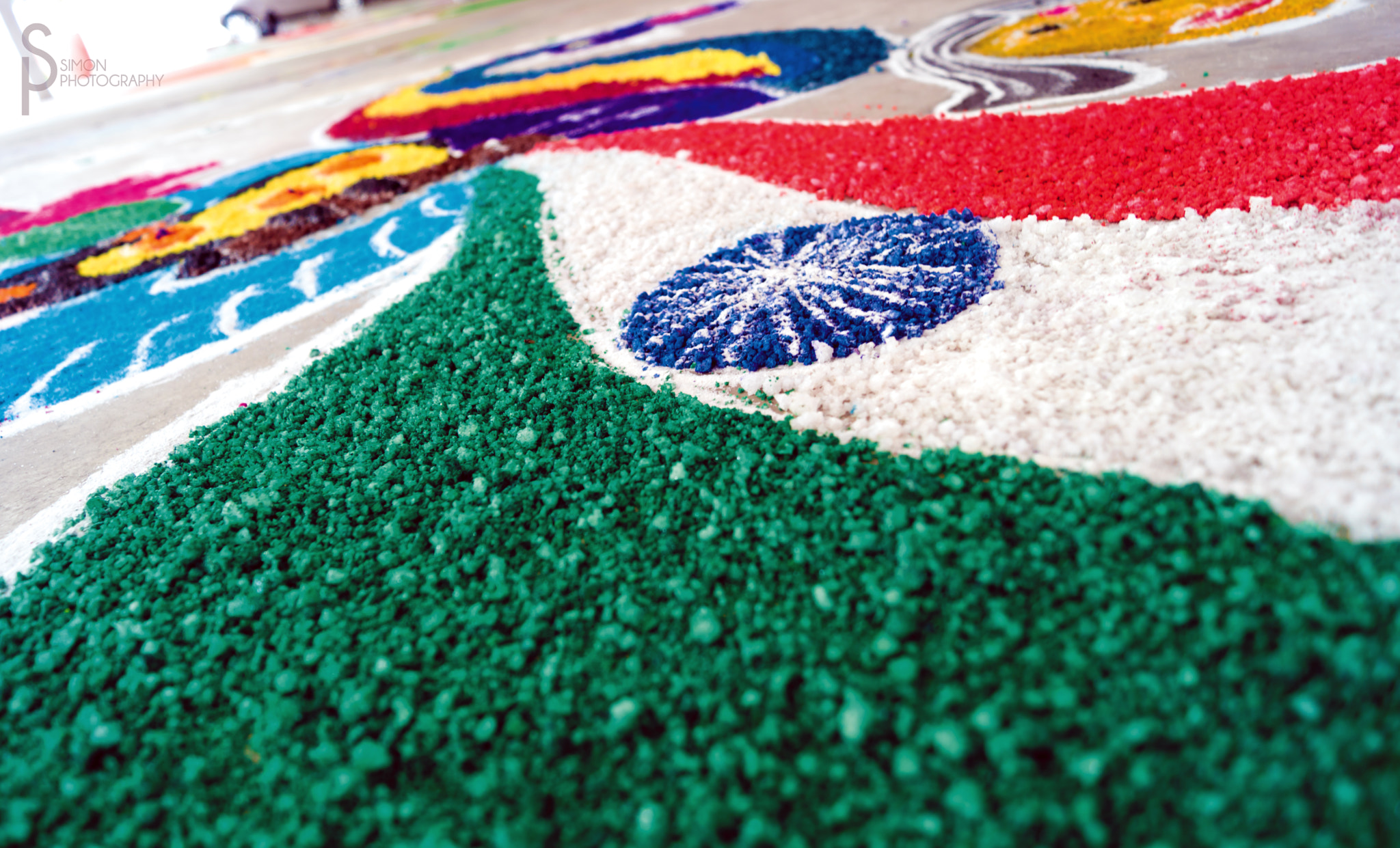 Sony DT 18-55mm F3.5-5.6 SAM II sample photo. Rangoli indian national flag photography