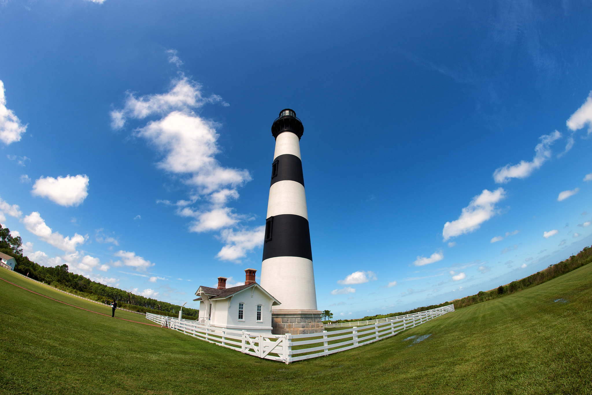Samyang 12mm F2.8 ED AS NCS Fisheye sample photo. Bodie island lighthouse photography