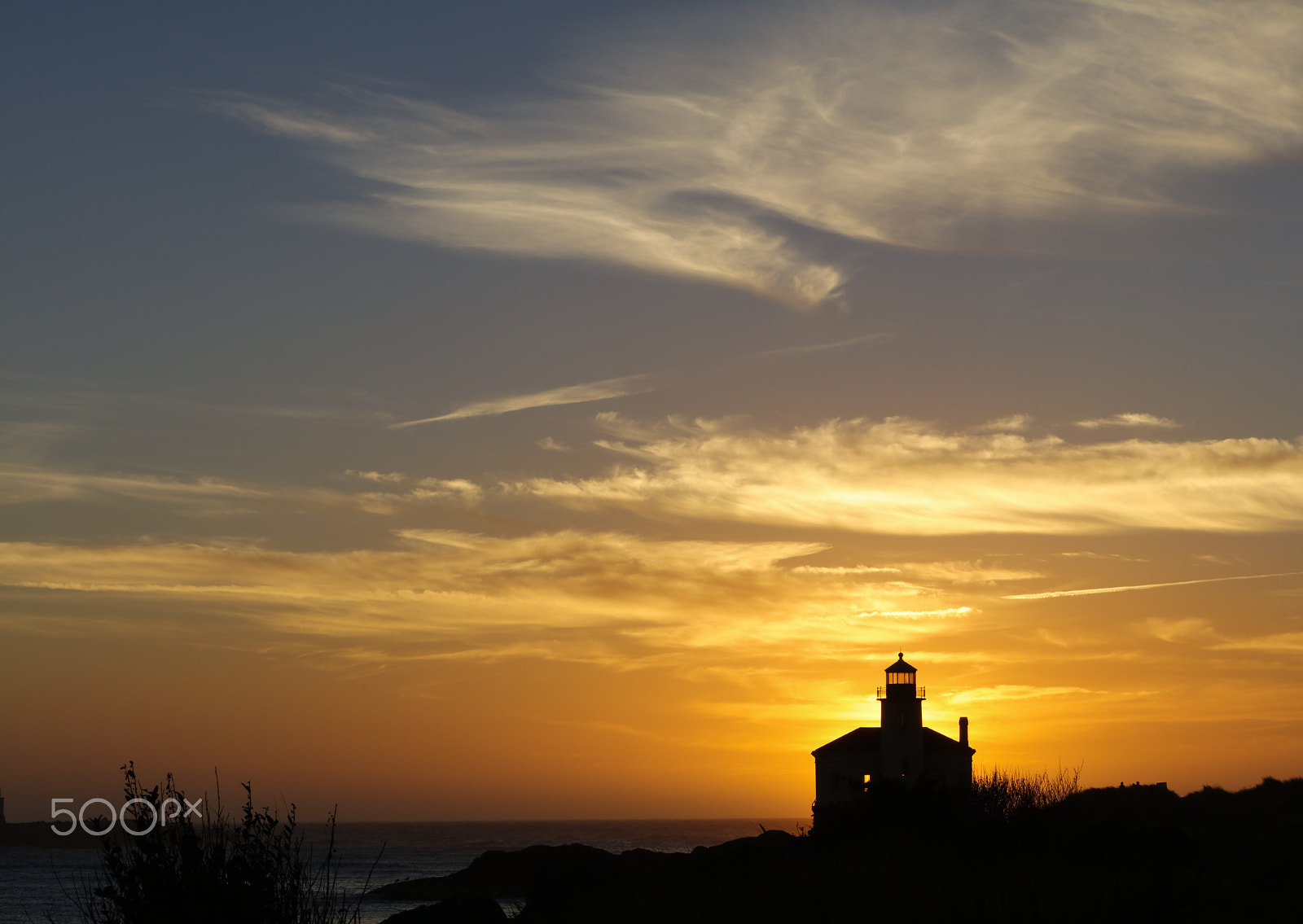 Canon EF 70-300mm F4-5.6L IS USM sample photo. Sunset at bandon light photography