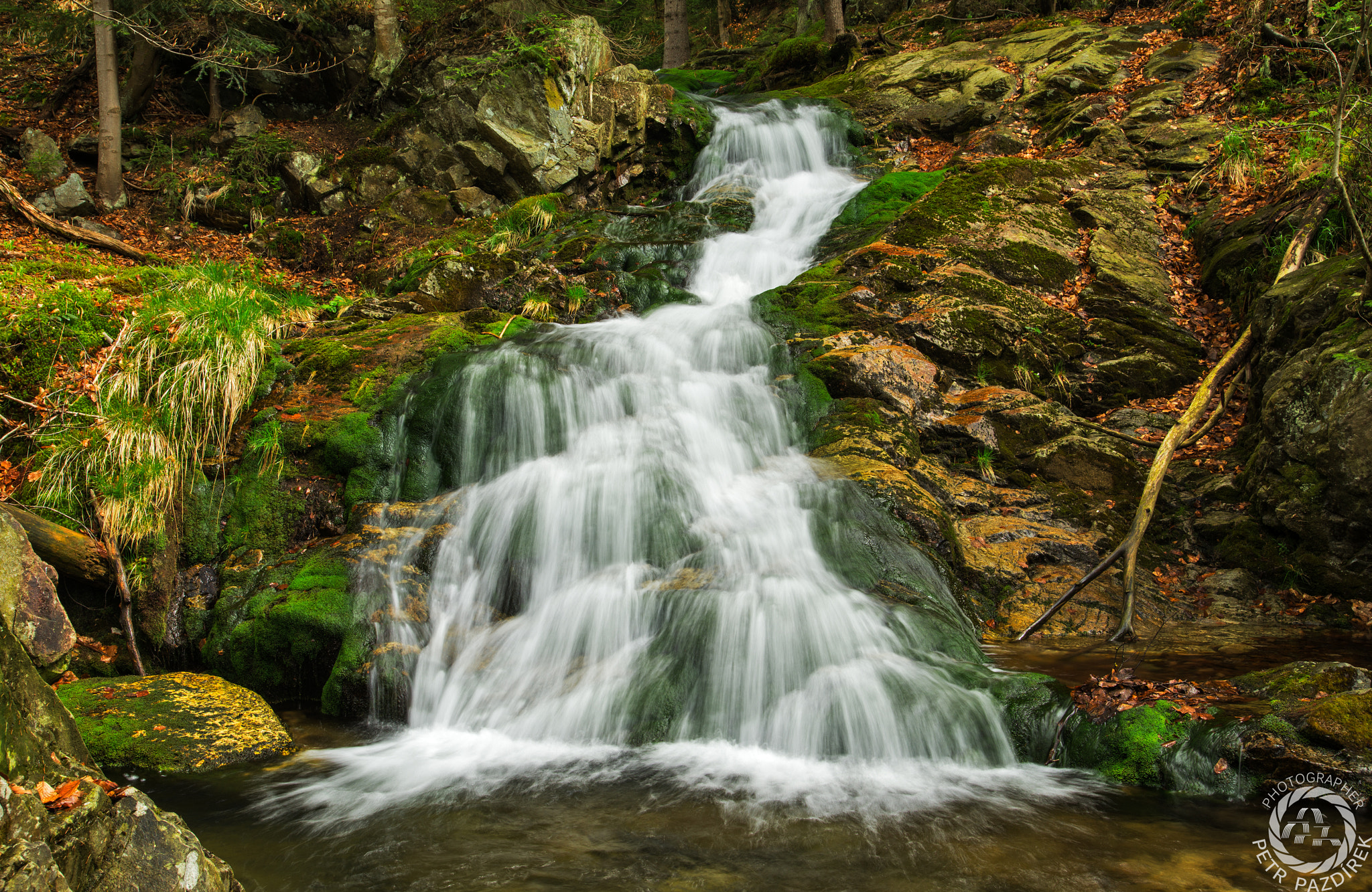 Nikon D800 + Sigma 24-105mm F4 DG OS HSM Art sample photo. Waterfall small moravia photography