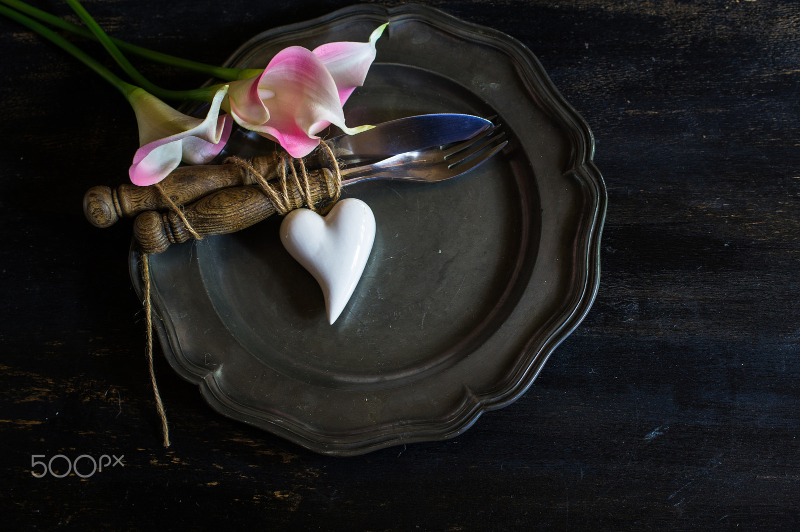 Sony SLT-A55 (SLT-A55V) + Sony DT 30mm F2.8 Macro SAM sample photo. Table setting for st. valentines day photography