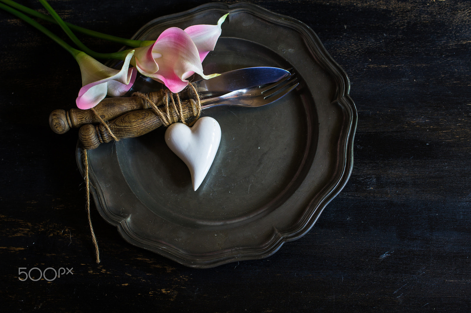 Sony SLT-A55 (SLT-A55V) sample photo. Table setting for st. valentines day photography