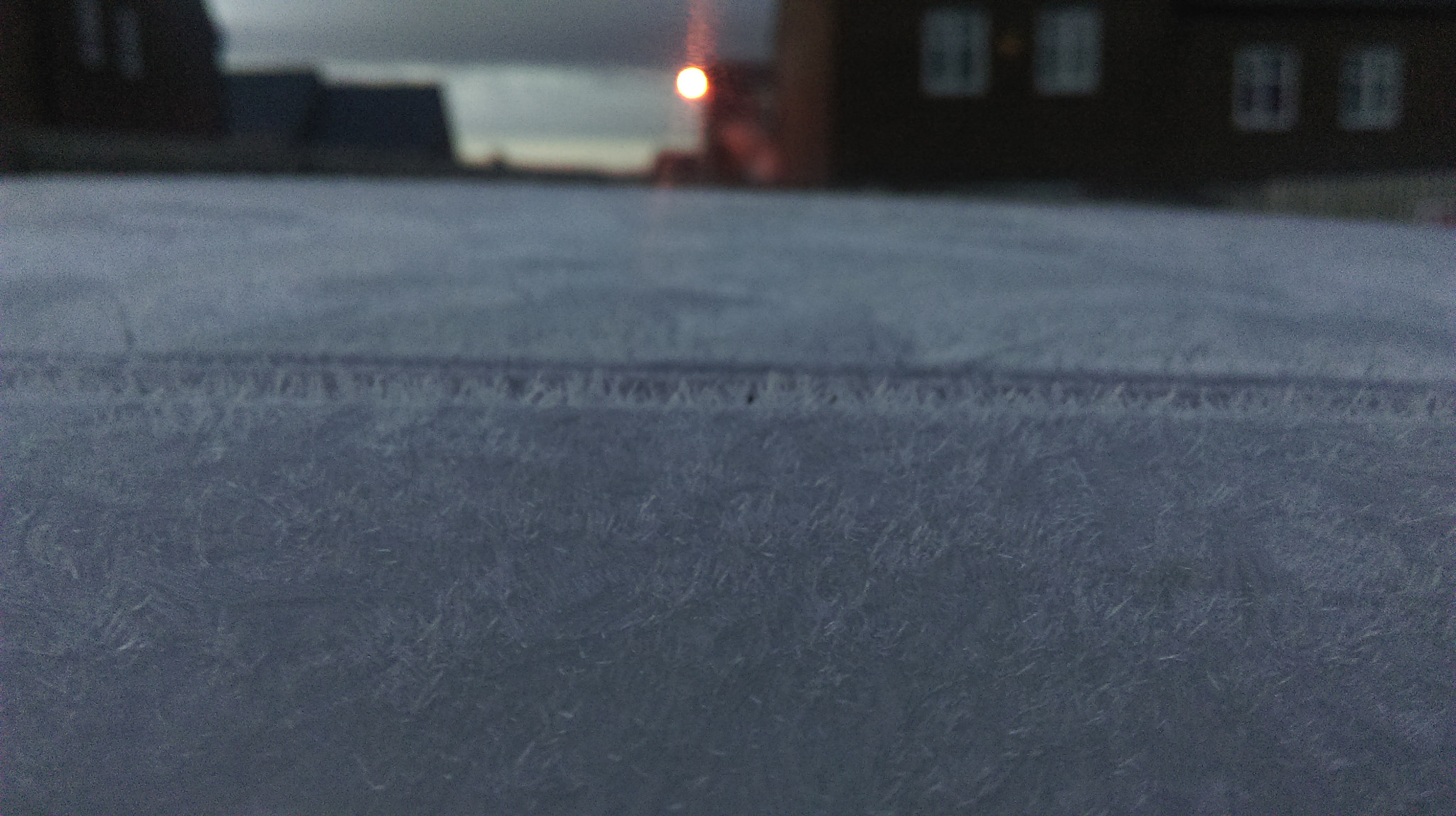 HTC ONE MINI 2 sample photo. Frozen car roof photography