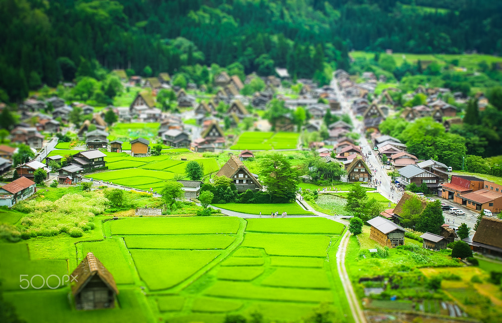 Nikon 1 V1 sample photo. Miniature shirakawa-go photography