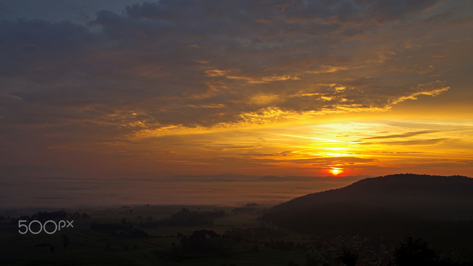 Pentax K-50 sample photo. Sunrise from viewpoint sv. ana 1 photography