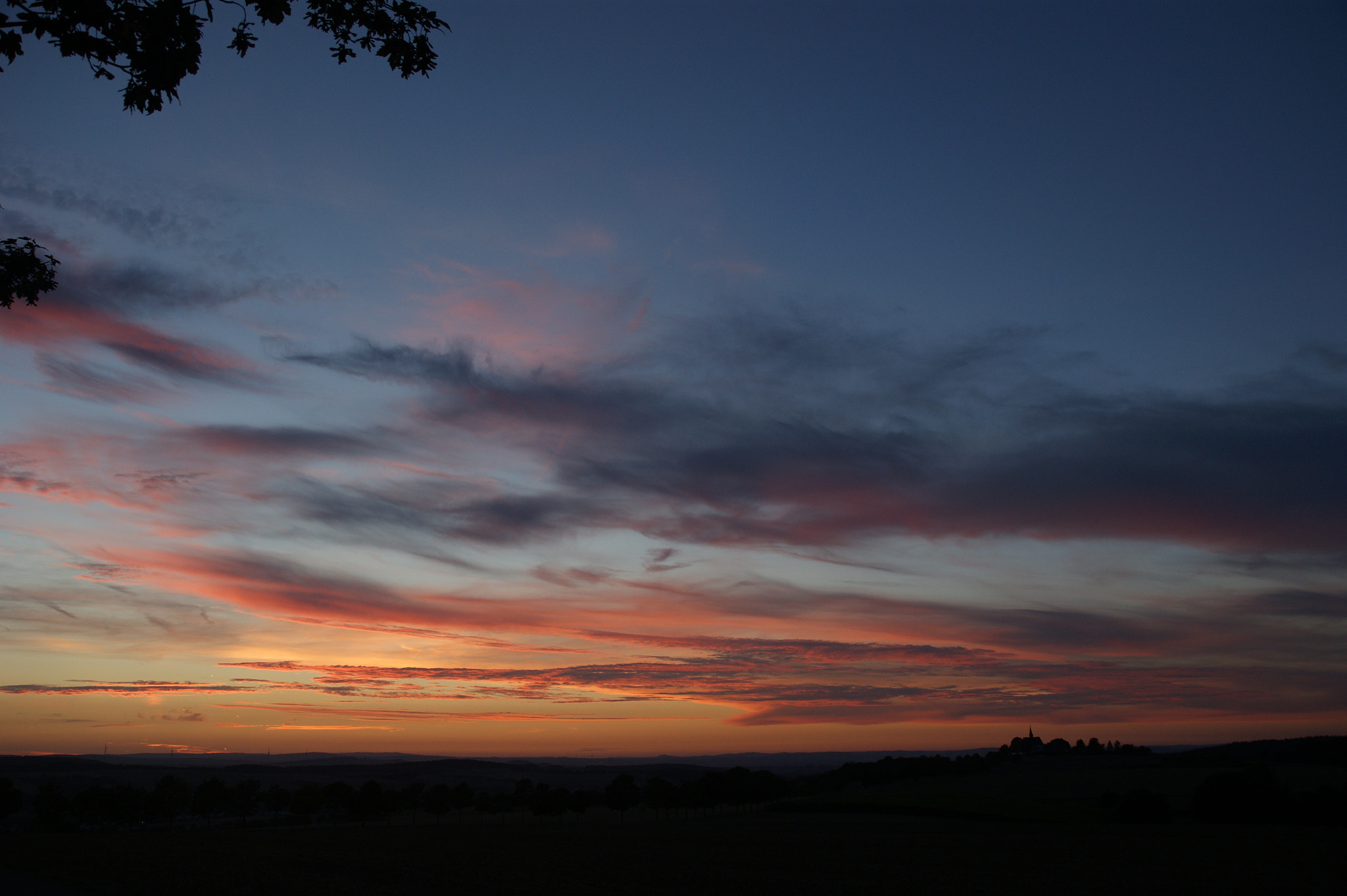 Sony Alpha DSLR-A290 + Sony DT 16-50mm F2.8 SSM sample photo. Sunset 11st september taunus germany photography