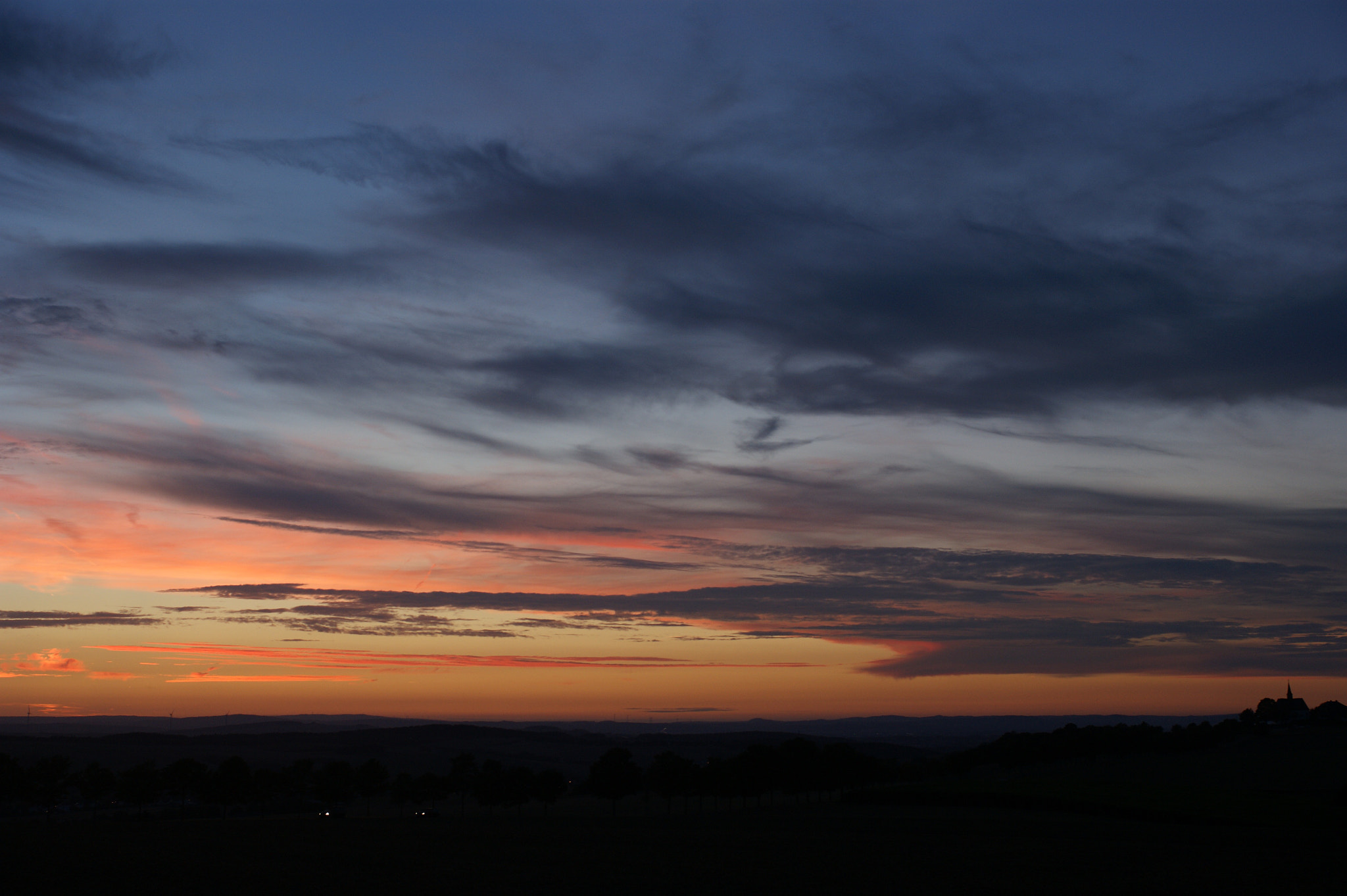 Sony Alpha DSLR-A290 + Sony DT 16-50mm F2.8 SSM sample photo. Sunset 11st september taunus germany photography