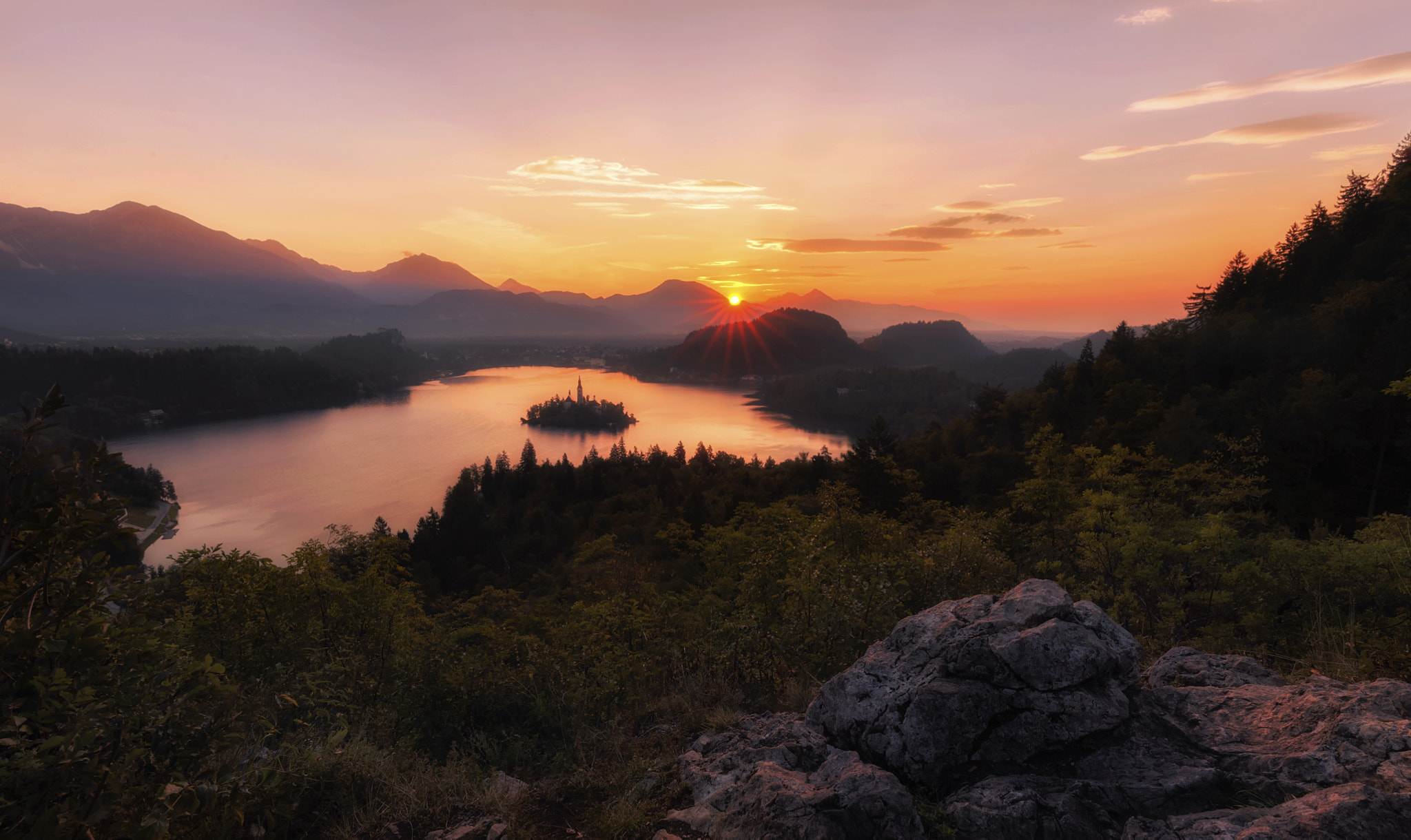 Tamron SP 15-30mm F2.8 Di VC USD sample photo. Bled sunrise photography