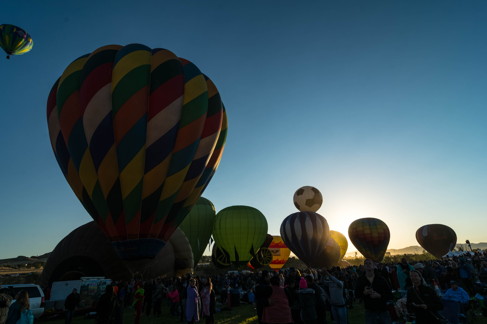 Nikon D7100 sample photo. Sunrise at the great reno balloon race photography