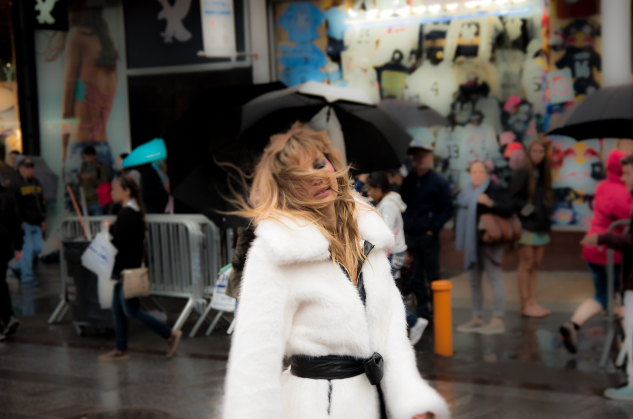 Pentax K-5 II sample photo. Model in time square photography