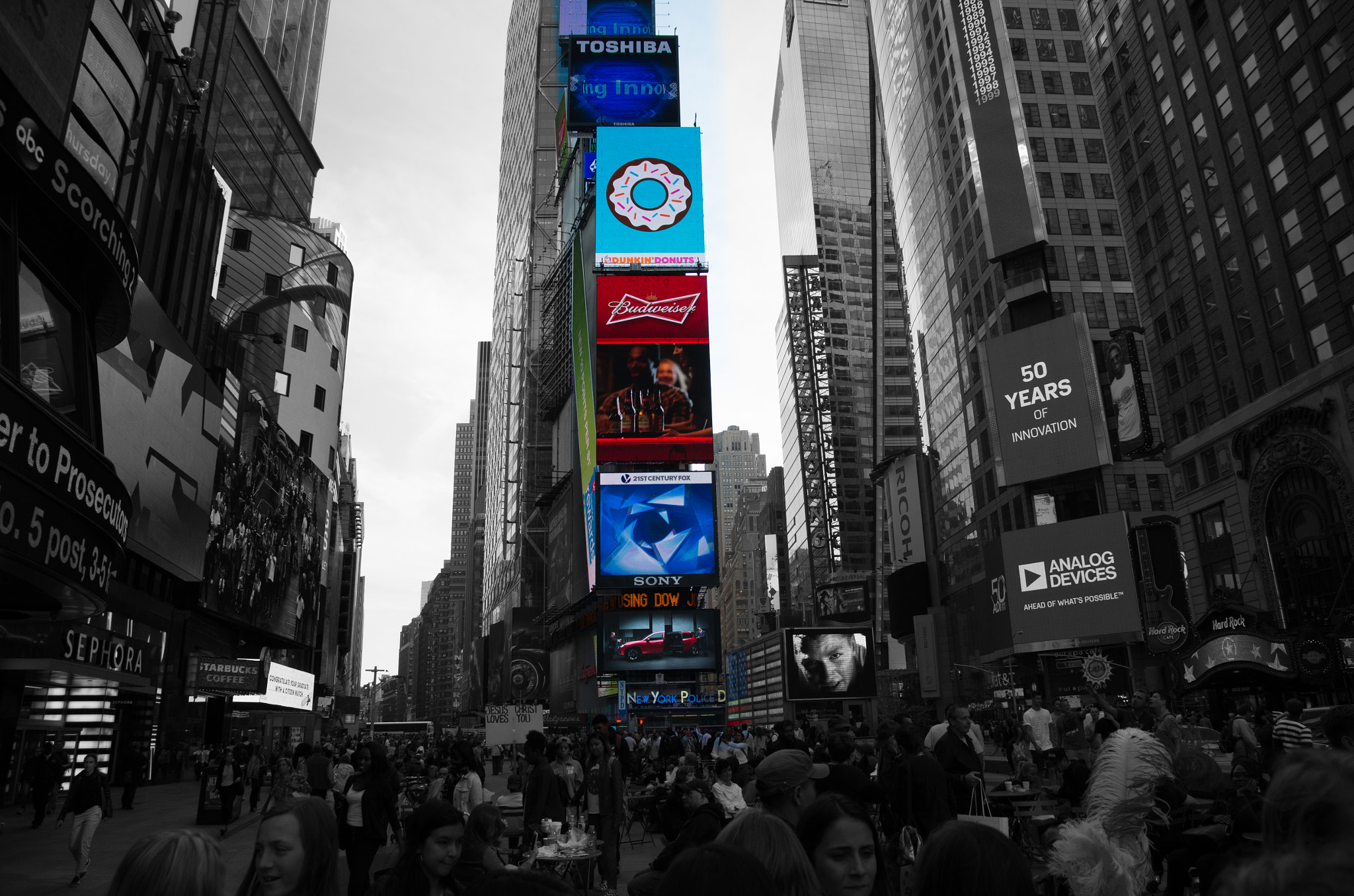 Pentax K-5 II sample photo. Time square photography
