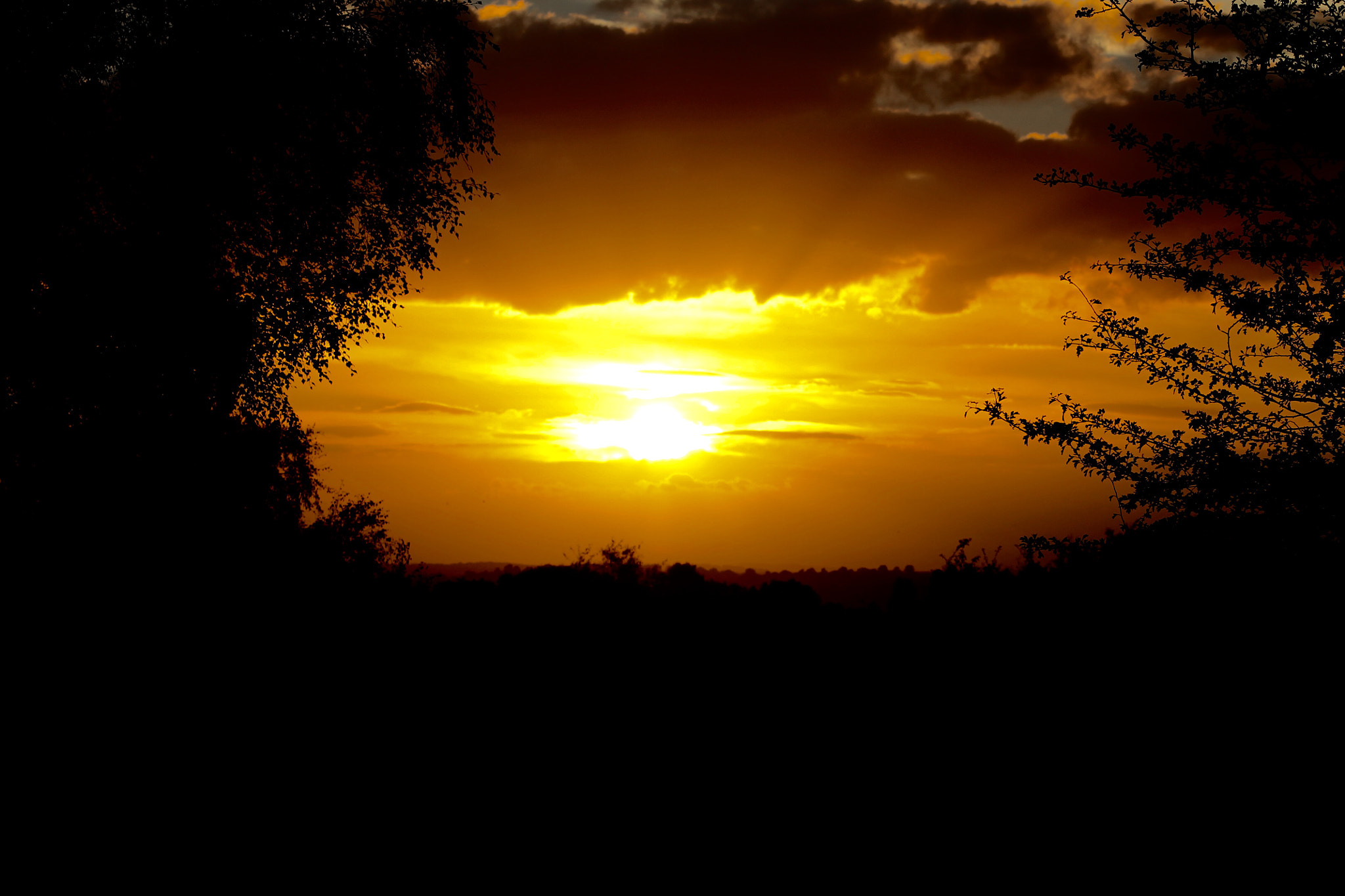 Canon EF75-300mm f/4-5.6 sample photo. Beautiful sunset over stafford from the chase photography