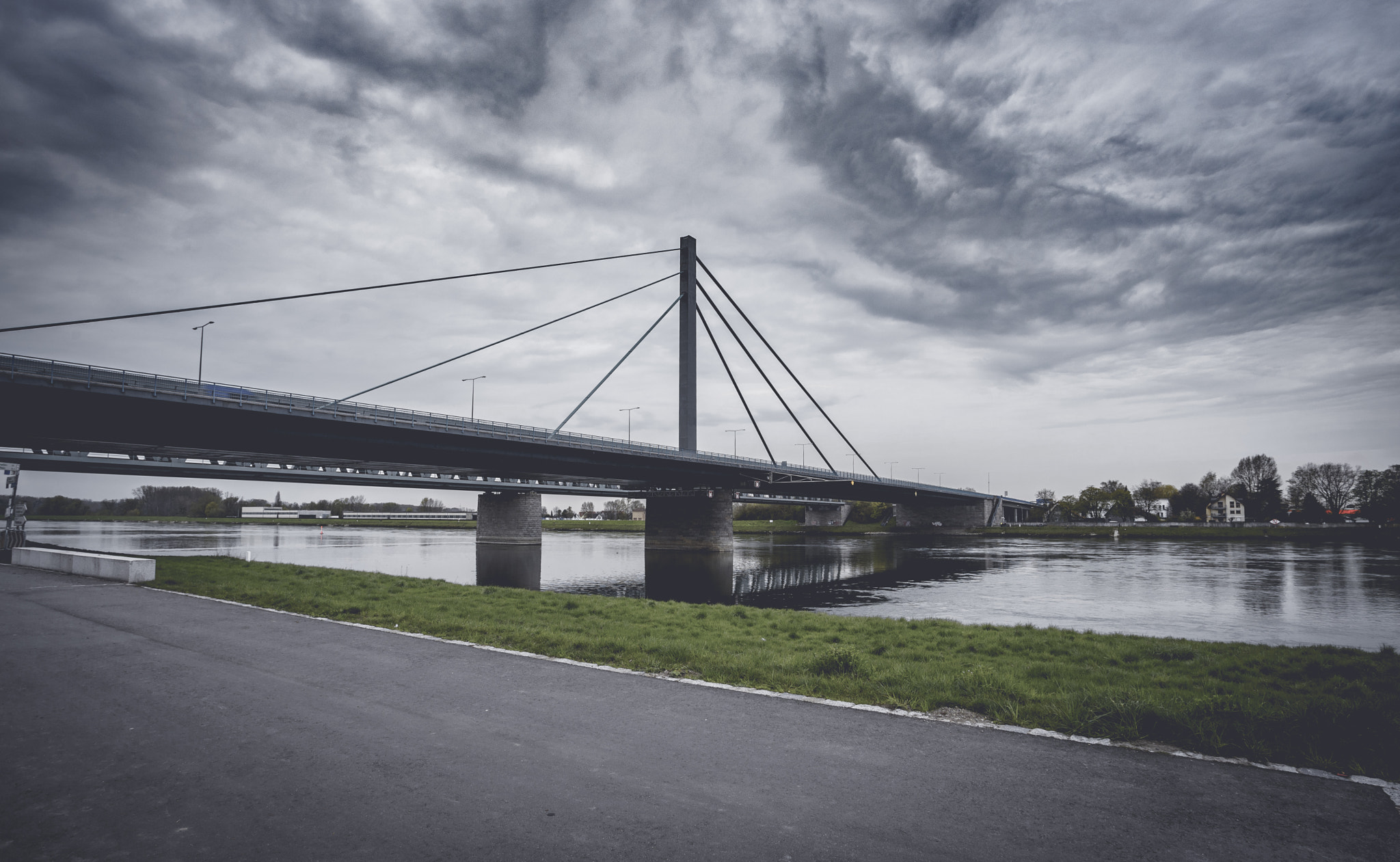 Sony a7 II + Canon EF 17-40mm F4L USM sample photo. Rhine bridge photography