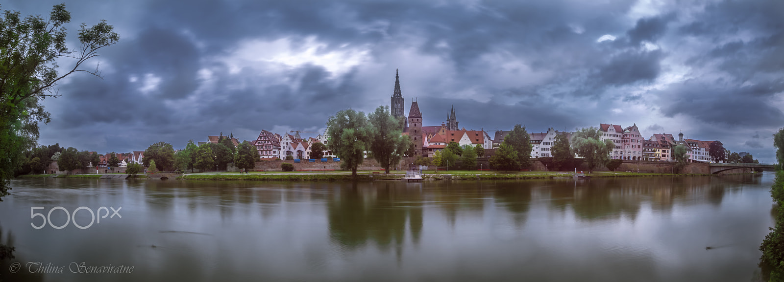 Olympus OM-D E-M1 + OLYMPUS M.9-18mm F4.0-5.6 sample photo. Rain storm about to hit the city of ulm... photography