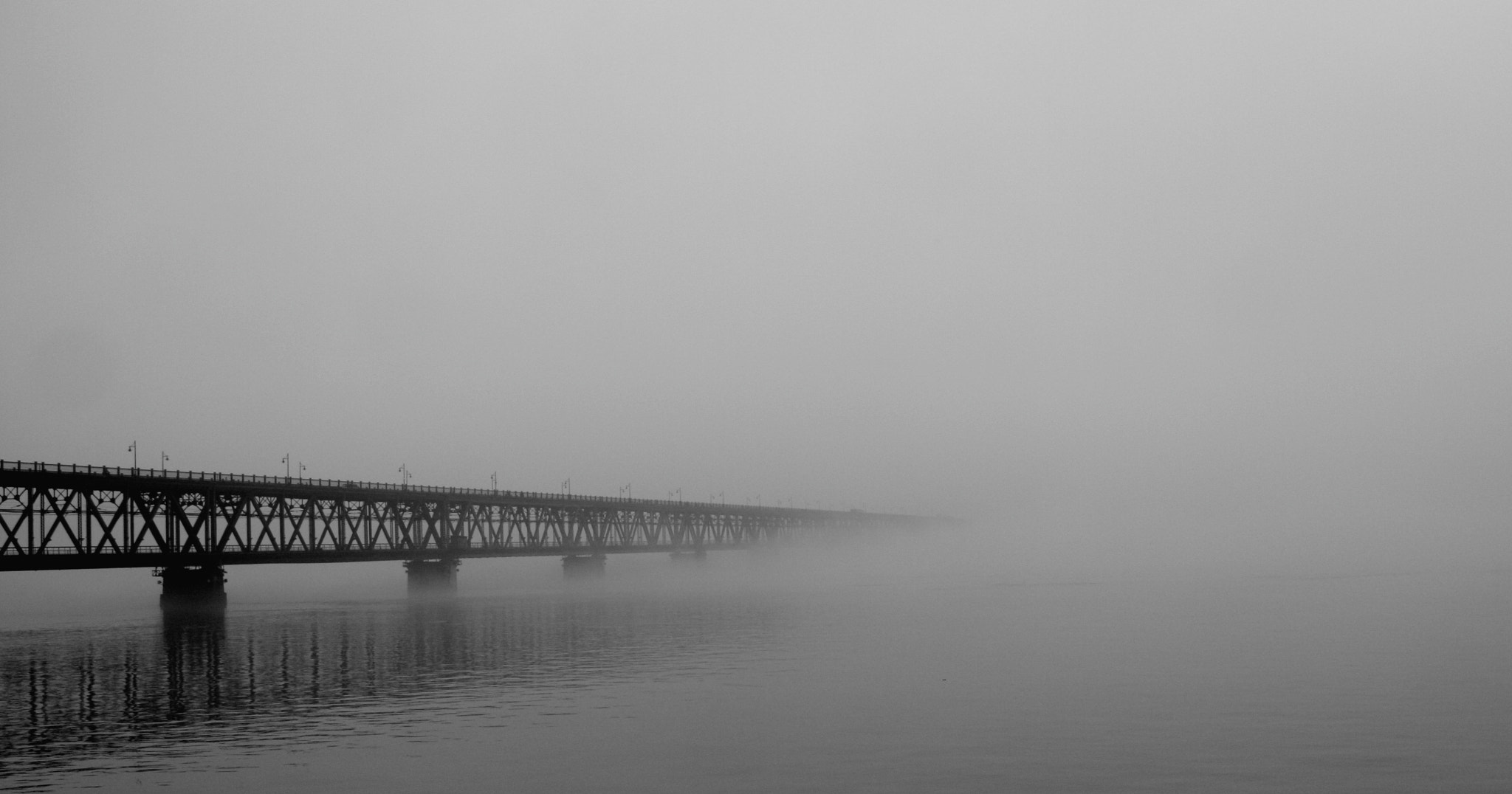 Canon EOS 40D sample photo. Fog the bridge photography