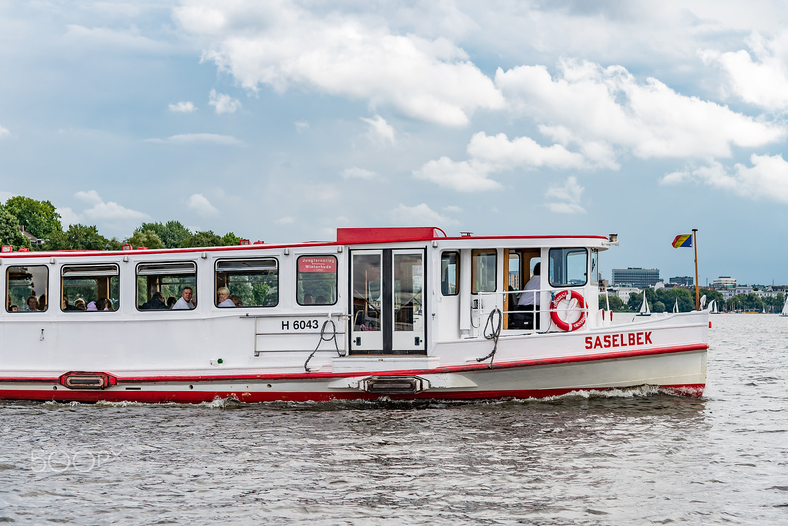 Nikon AF-S Micro-Nikkor 60mm F2.8G ED sample photo. Hamburg, germany - july 30, 2016: boat on alster photography