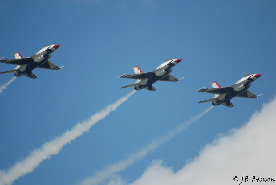 Nikon D80 sample photo. Us air force thundersbirds photography