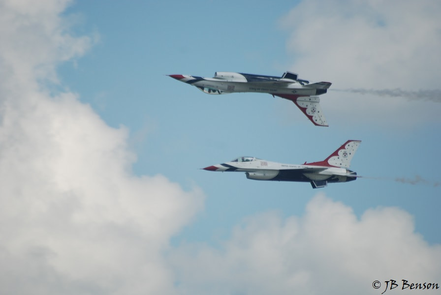 Nikon D80 sample photo. Us air force thundersbirds photography