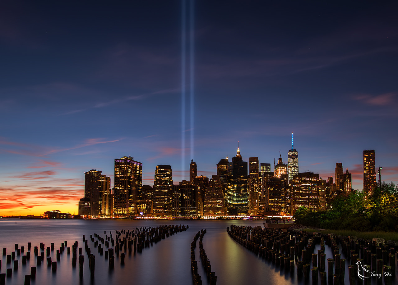 Nikon AF-S Nikkor 17-35mm F2.8D ED-IF sample photo. The tribute in light on 9/11/2016 photography