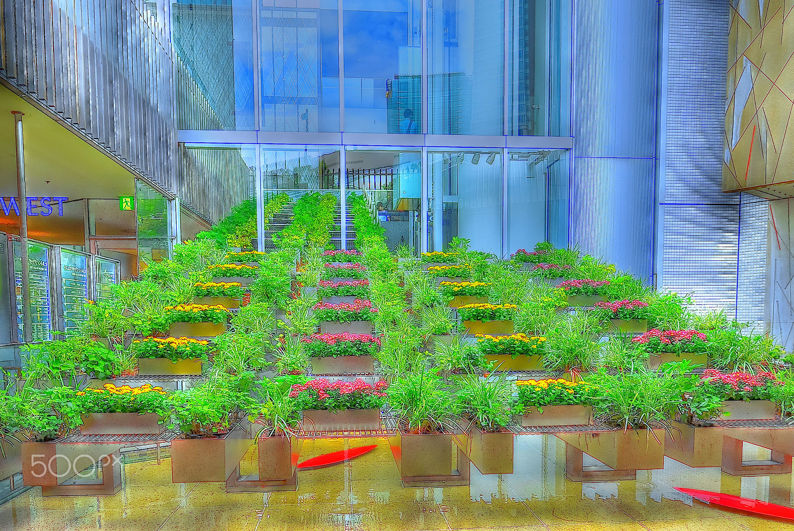 Nikon D200 sample photo. Osaka west umeda underground mall photography