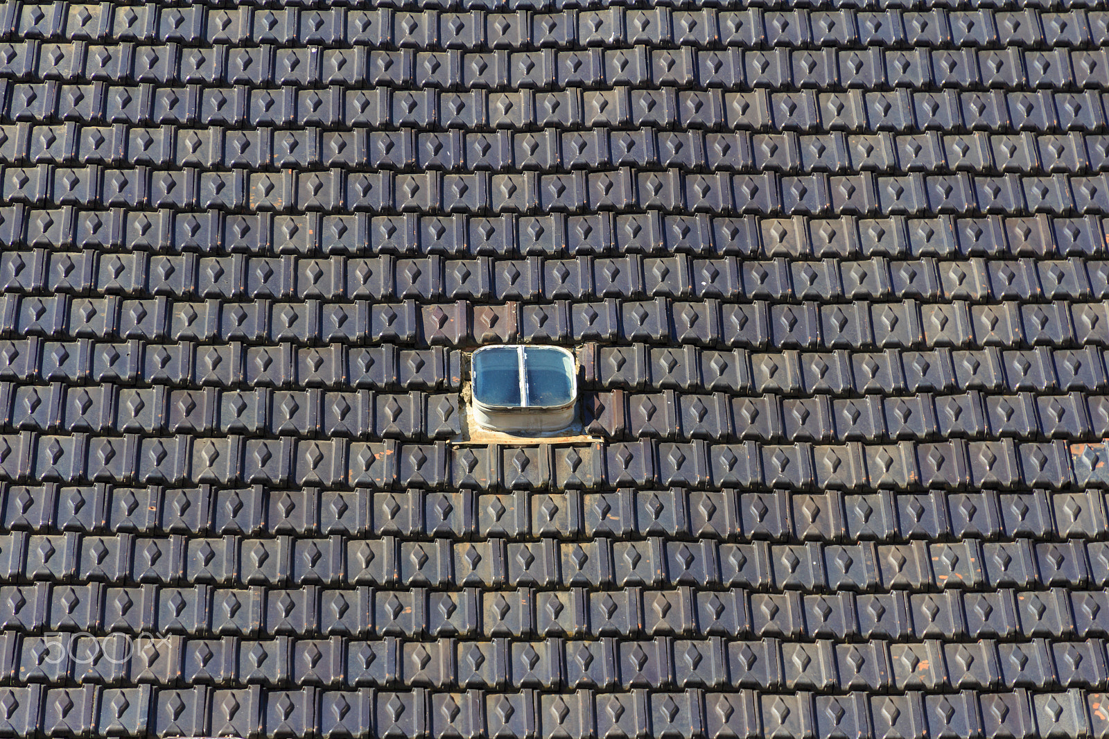 Canon EOS 100D (EOS Rebel SL1 / EOS Kiss X7) sample photo. Roof tiles with skylight photography