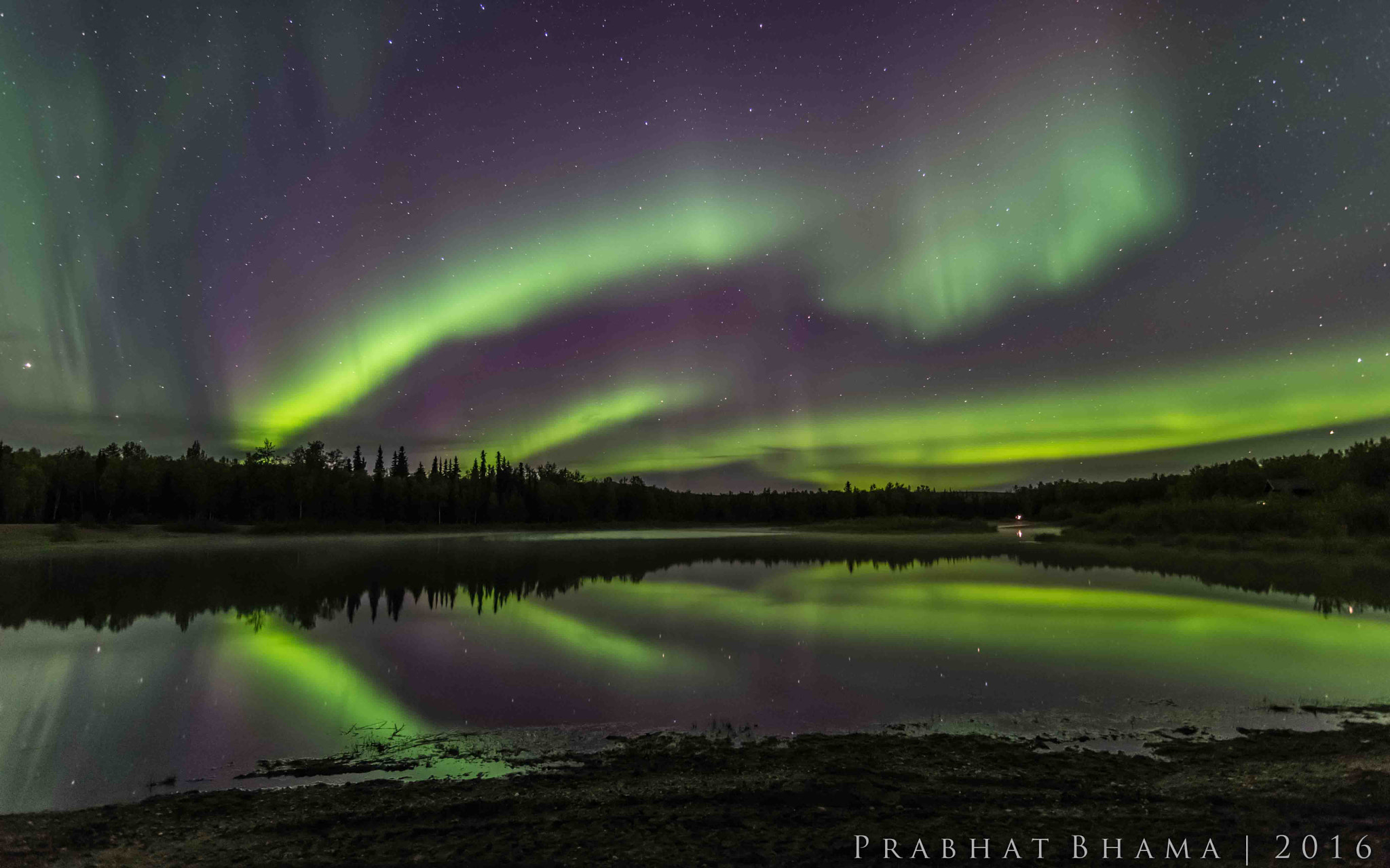 Nikon D500 sample photo. Aurora reflection photography
