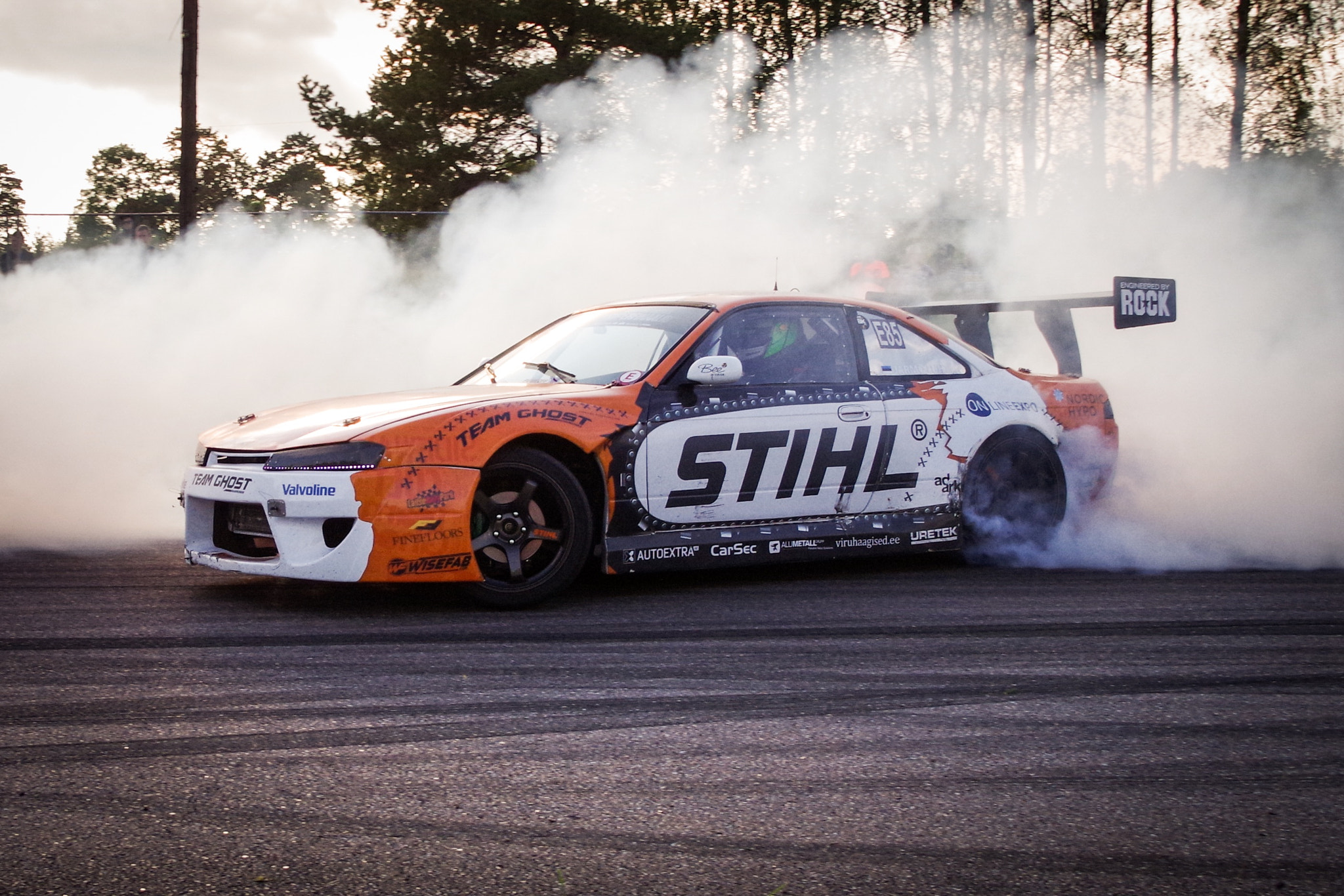 Pentax K-S2 sample photo. Stihl drift car photography
