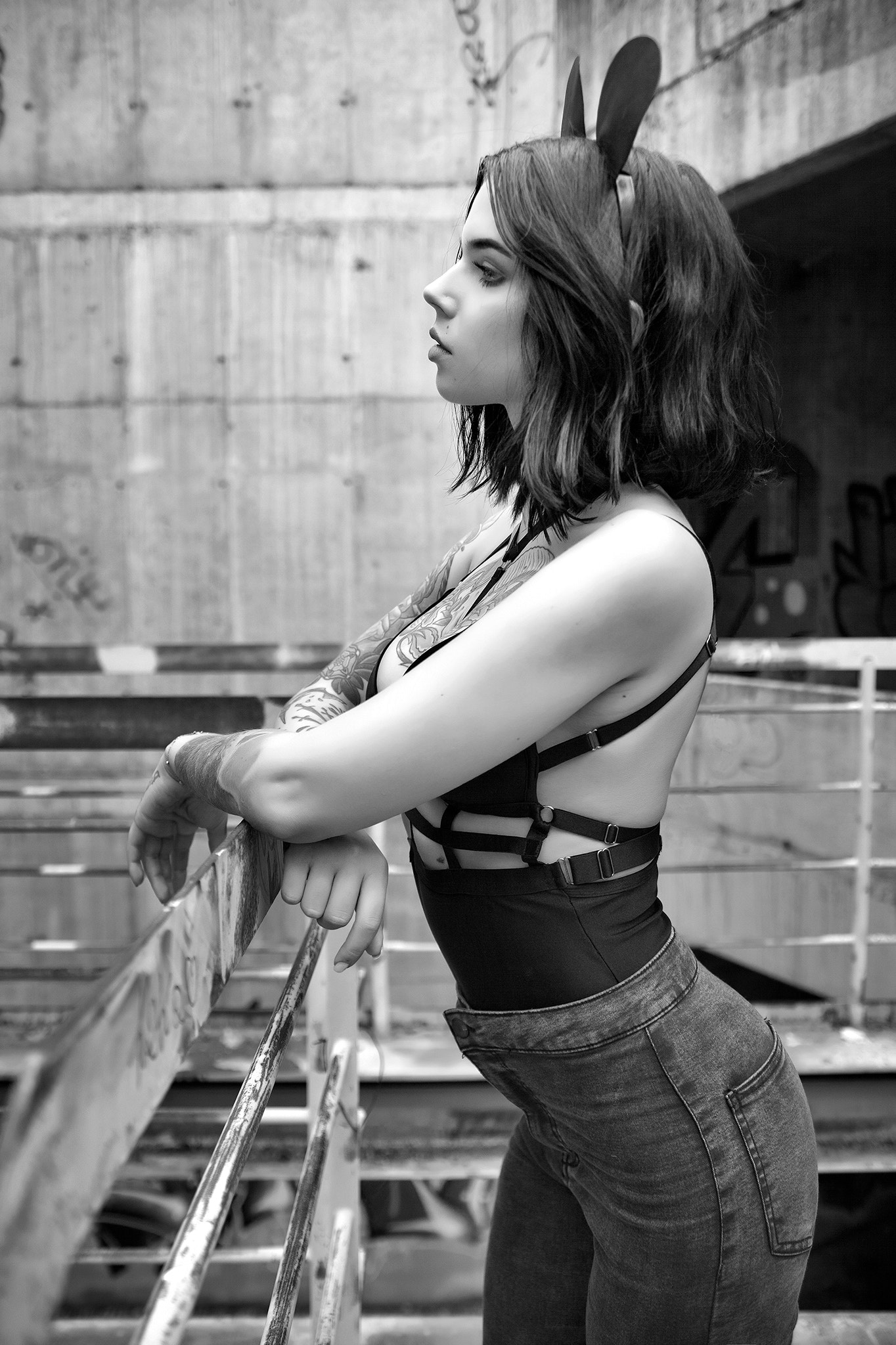 28.0 - 75.0 mm sample photo. Natalie bw photography