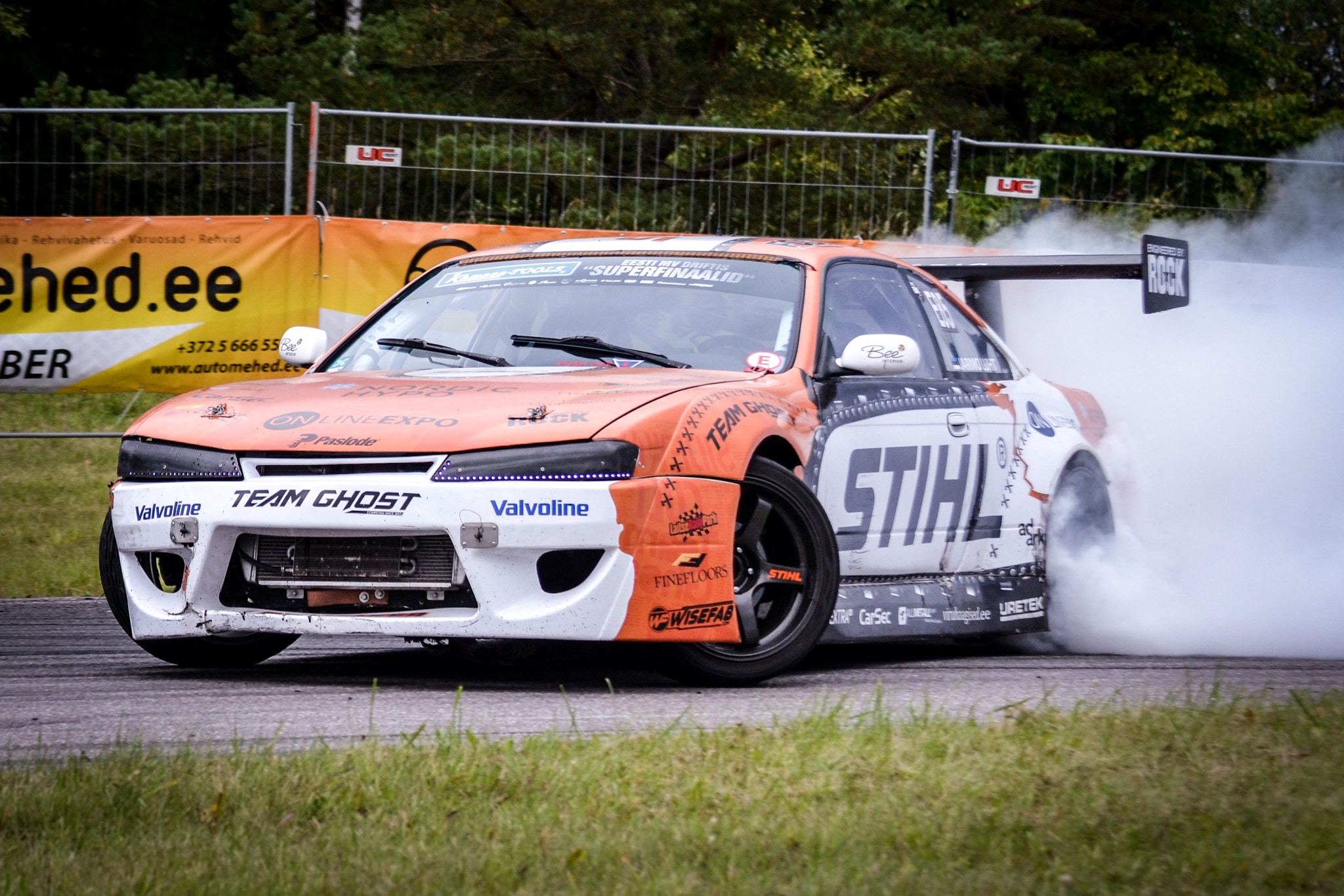 Nikon D3100 + Tamron SP 70-300mm F4-5.6 Di VC USD sample photo. Stihl drift car photography