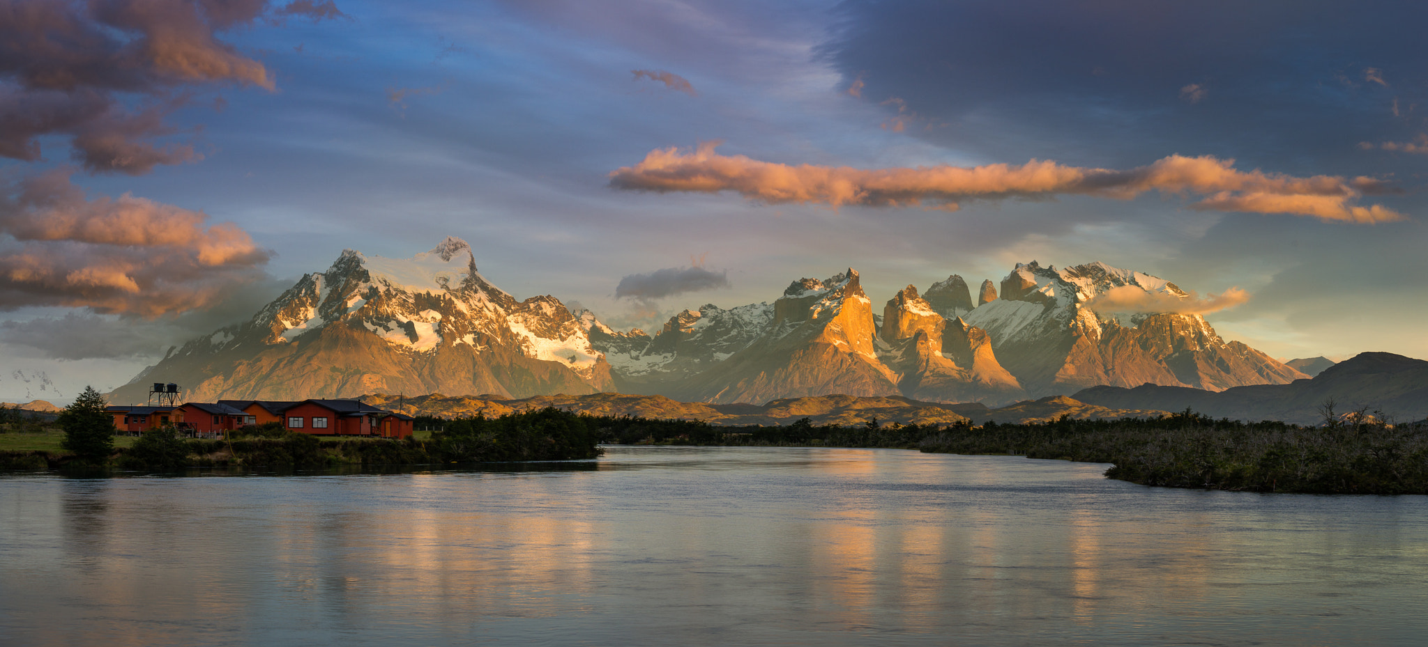 Sony a99 II sample photo. Torres del paine at sunrise photography