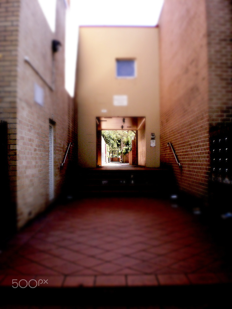Olympus FE26,X21 sample photo. Ultimo building tilt-shift photography