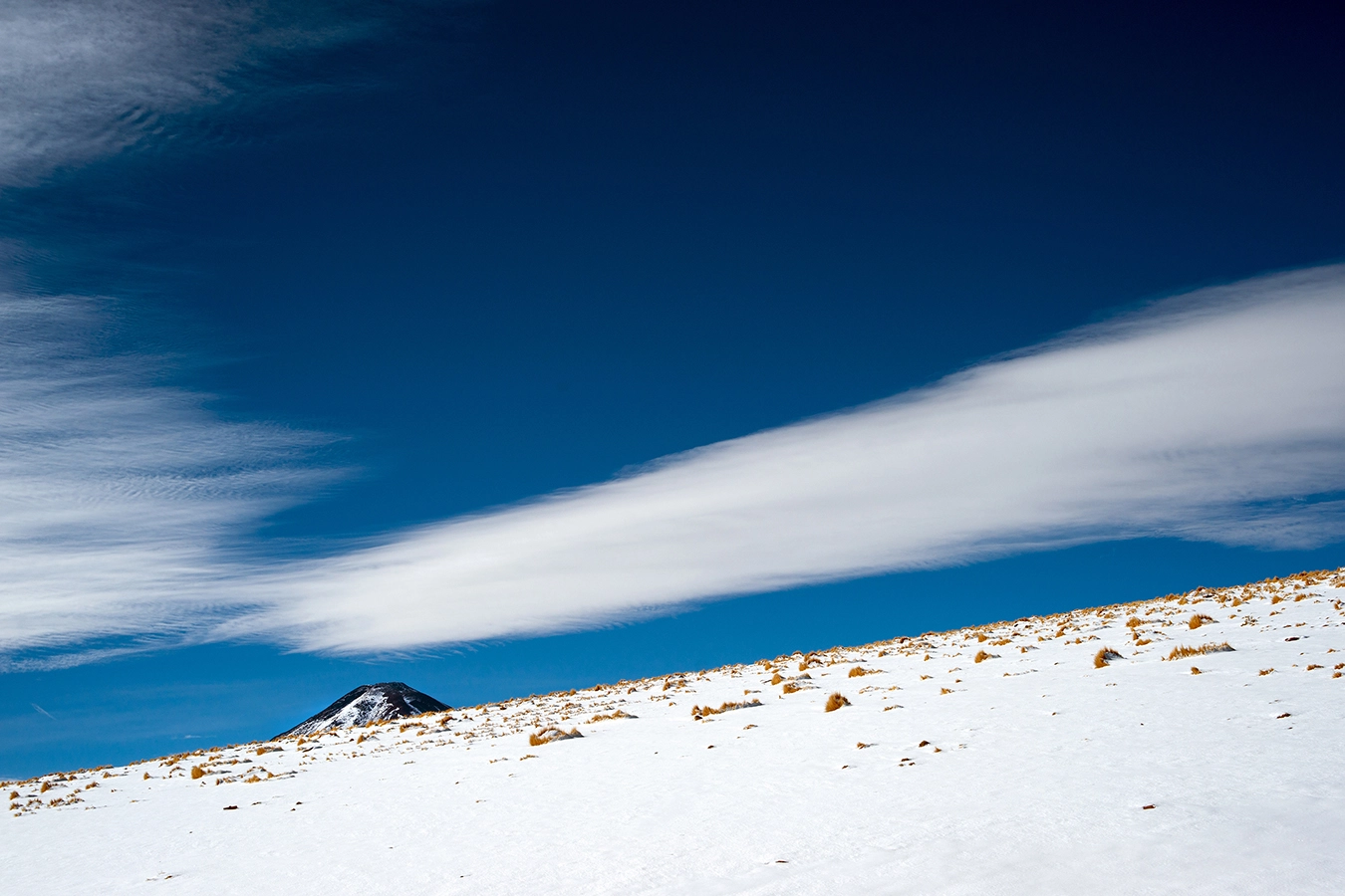 35-70mm F4 sample photo. Snowfields and volcano licancabur photography