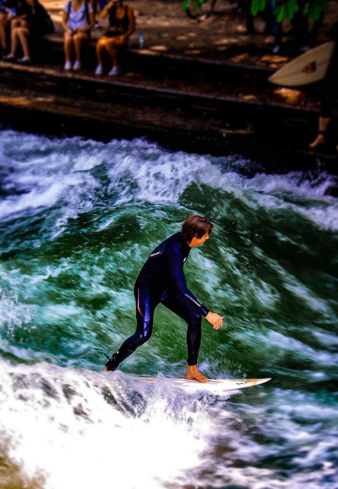 Canon EOS 50D + Canon 18-200mm sample photo. Surfing in munich photography