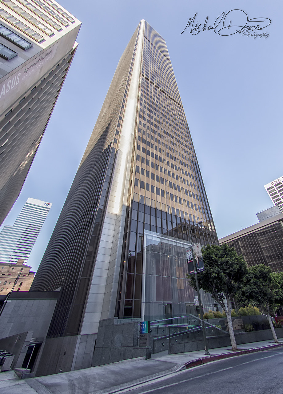 Nikon AF DX Fisheye-Nikkor 10.5mm F2.8G ED sample photo. Aon center-los angeles photography
