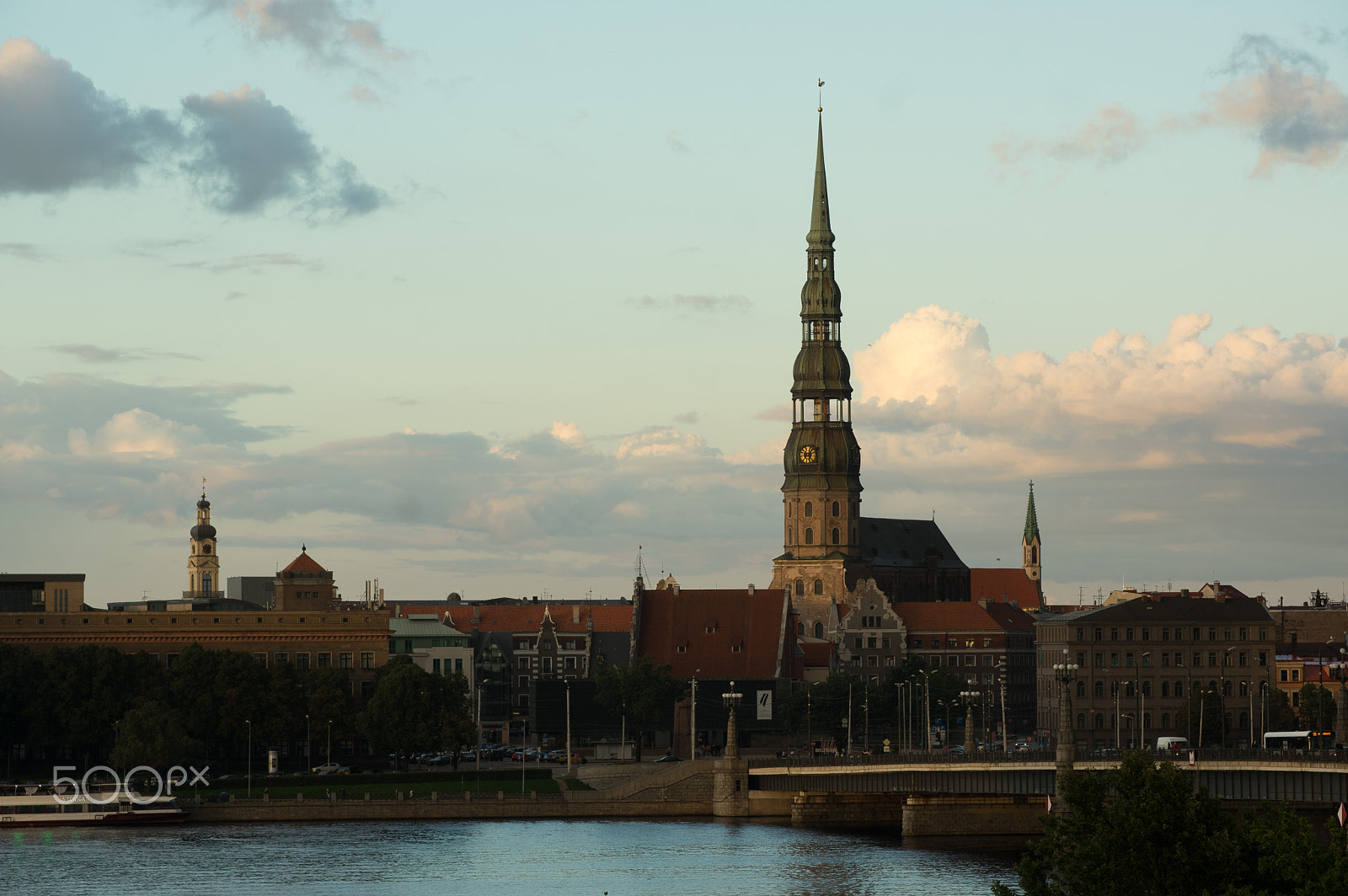 Pentax smc DA* 50-135mm F2.8 ED (IF) SDM sample photo. Riga old town seen over daugava photography