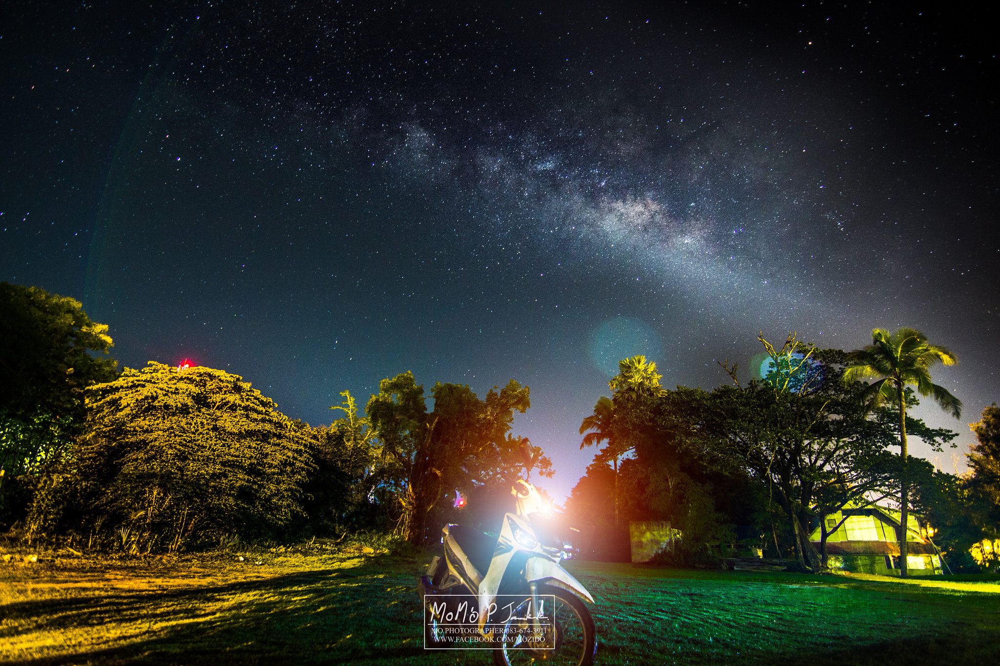 Canon EOS 550D (EOS Rebel T2i / EOS Kiss X4) sample photo. Milkyway on motobike photography