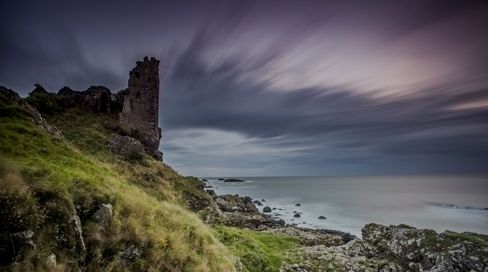 Canon EF 17-40mm F4L USM sample photo. Dunure castle photography