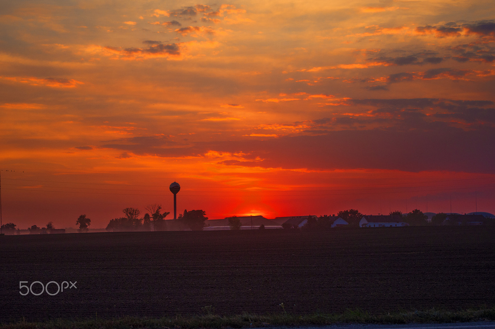 Pentax K-x sample photo. Sunset photography