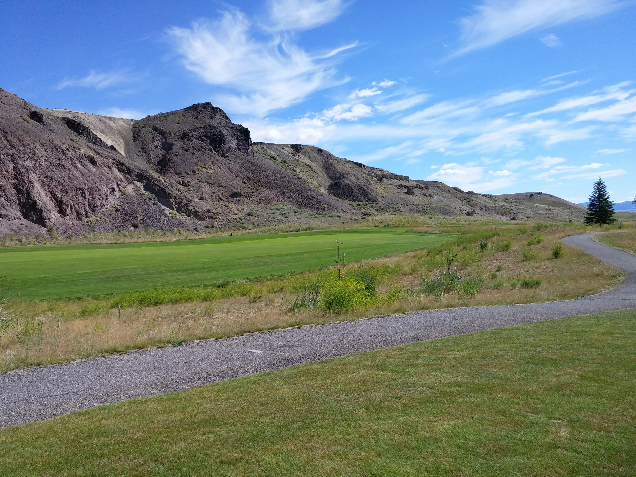 LG VS985 sample photo. Scenic golf course photography