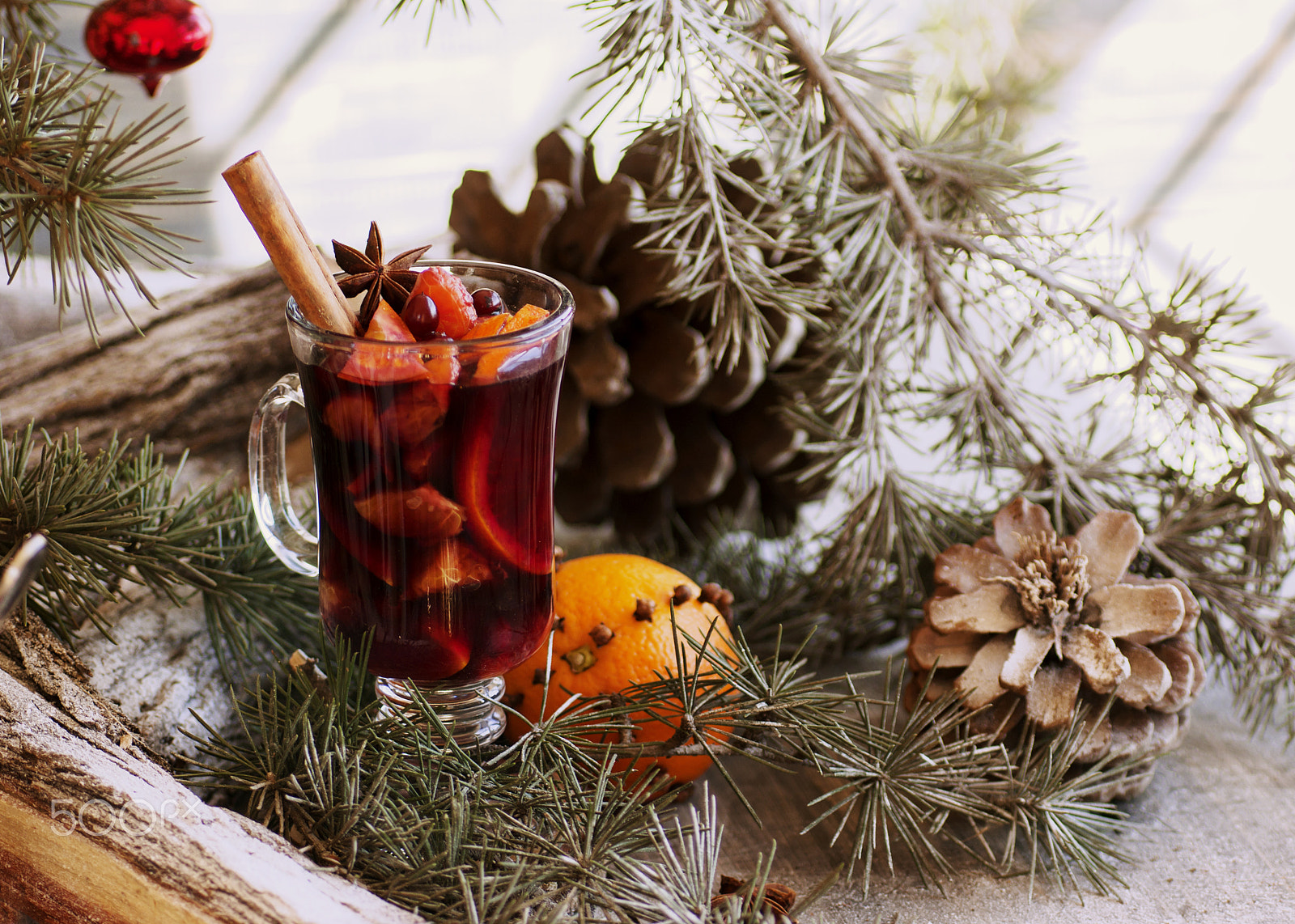 Sony Alpha DSLR-A380 sample photo. Cup of hot mulled wine for christmas photography