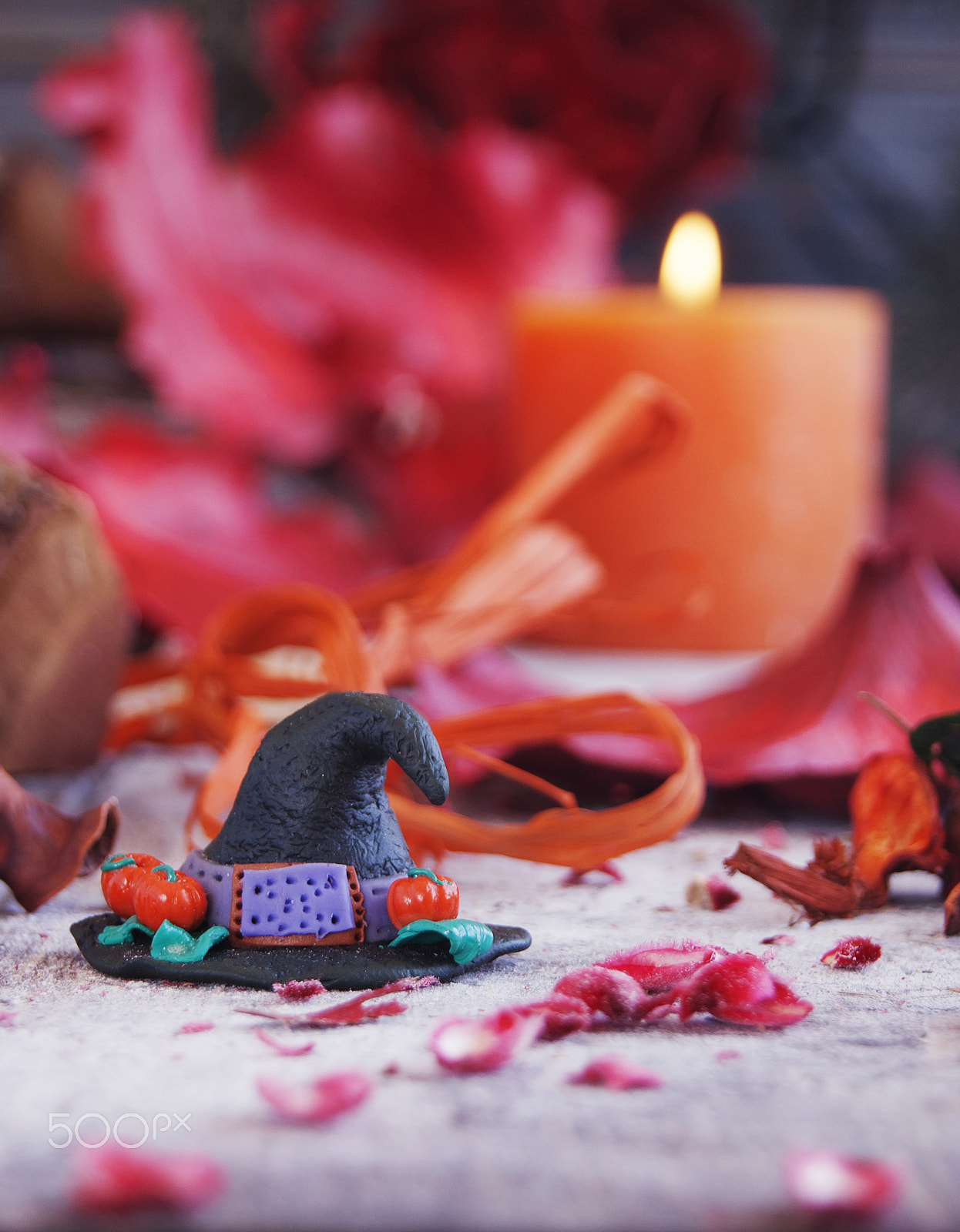 Sony Alpha DSLR-A380 + Sony DT 18-55mm F3.5-5.6 SAM sample photo. Decorative pumpkin for halloween with dried flowers photography